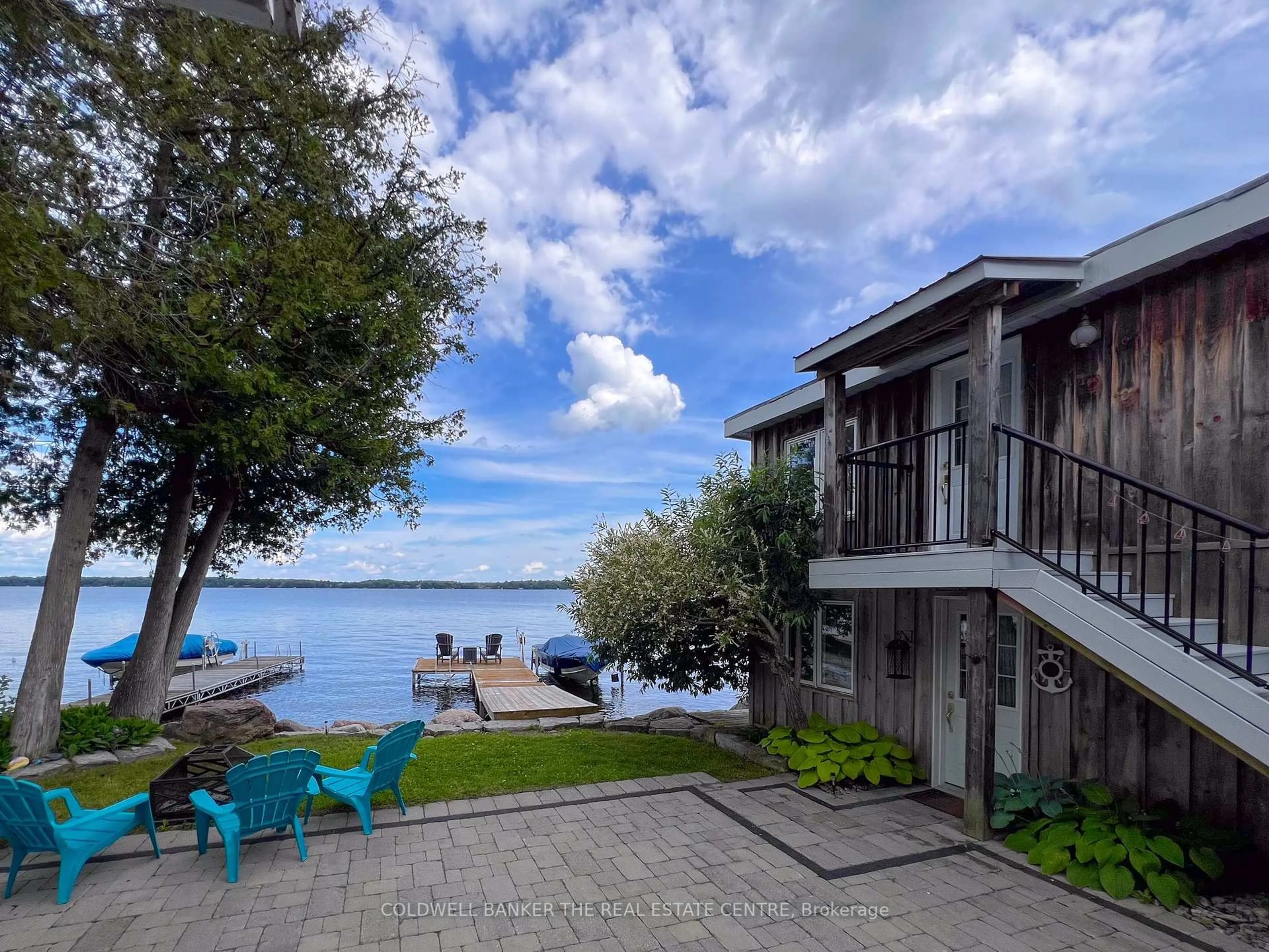 A pic from outside/outdoor area/front of a property/back of a property/a pic from drone, water/lake/river/ocean view for 23 Cedar Dale Dr, Kawartha Lakes Ontario K0M 2B0