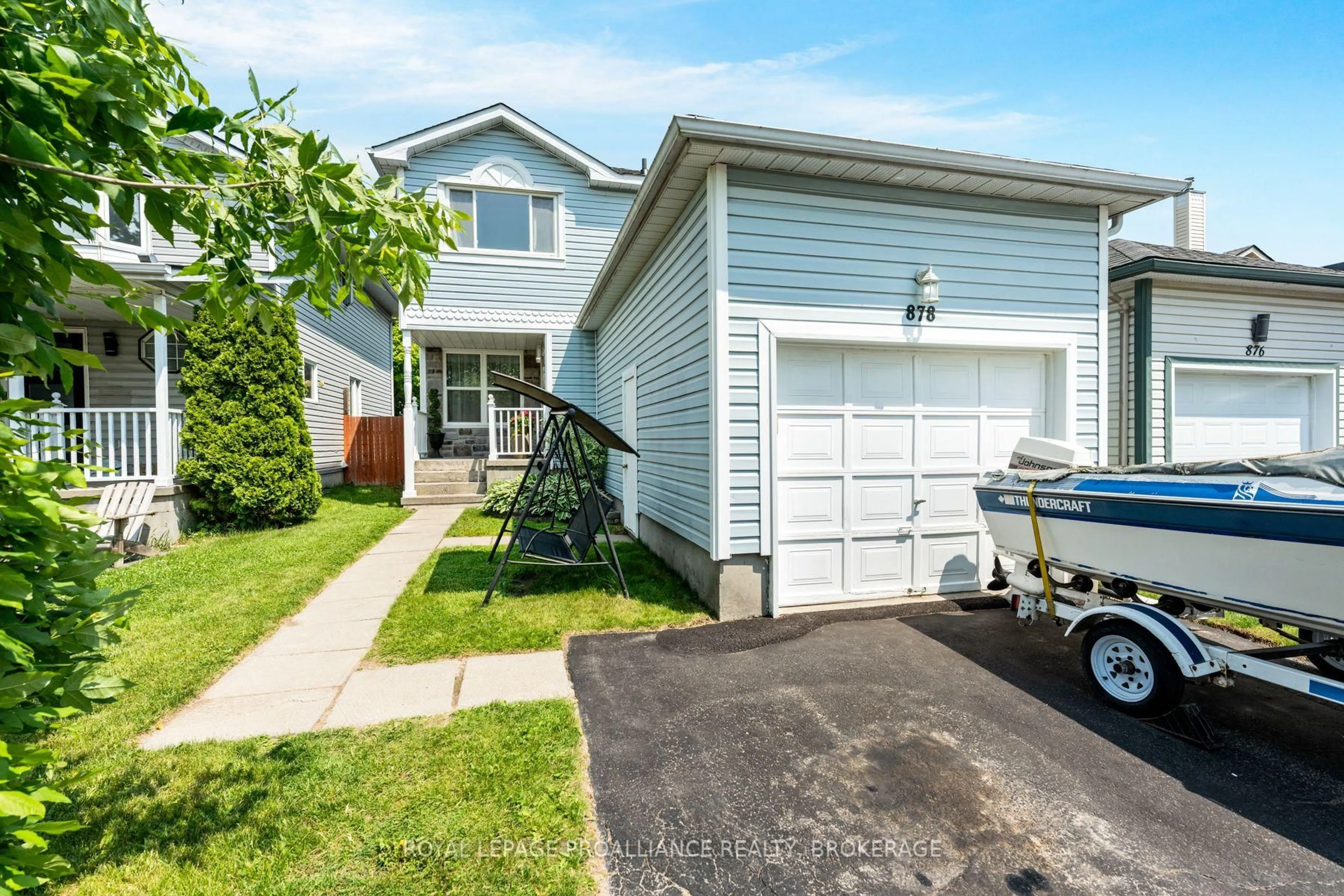 Home with vinyl exterior material, street for 878 Walker Crt, Kingston Ontario K7M 8L2