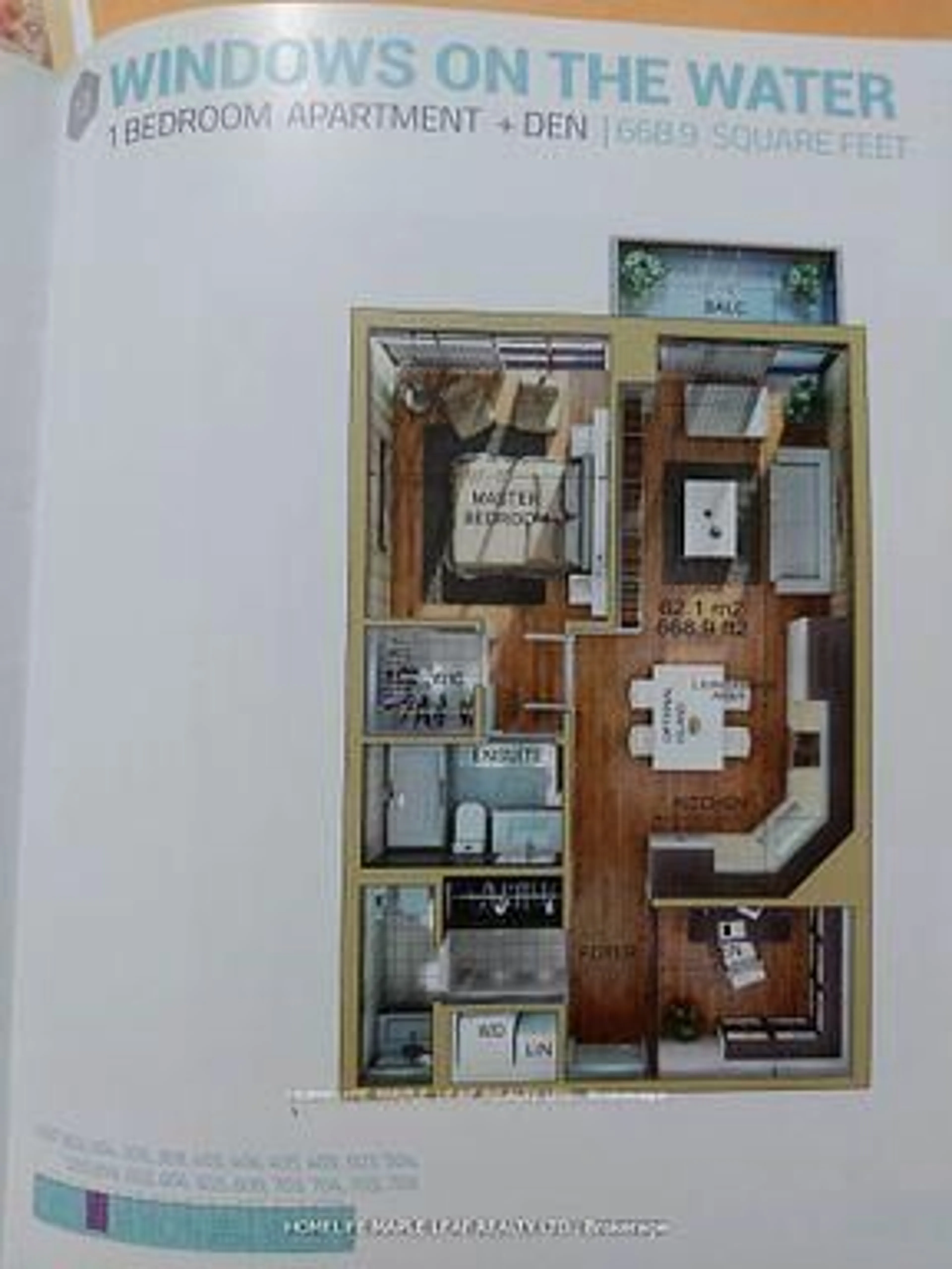 Floor plan for 560 North Service Rd #704, Grimsby Ontario L3M 4E8