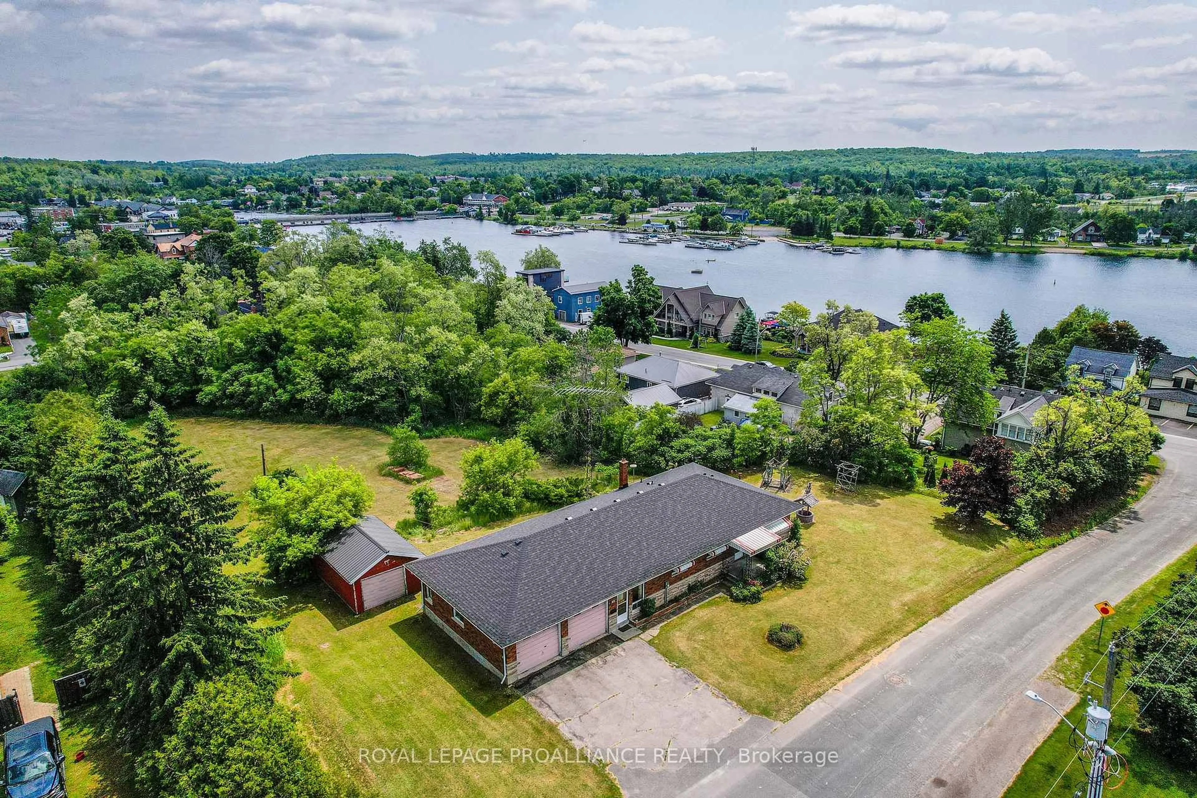 A pic from outside/outdoor area/front of a property/back of a property/a pic from drone, water/lake/river/ocean view for 42 Elizabeth St, Trent Hills Ontario K0L 1Y0
