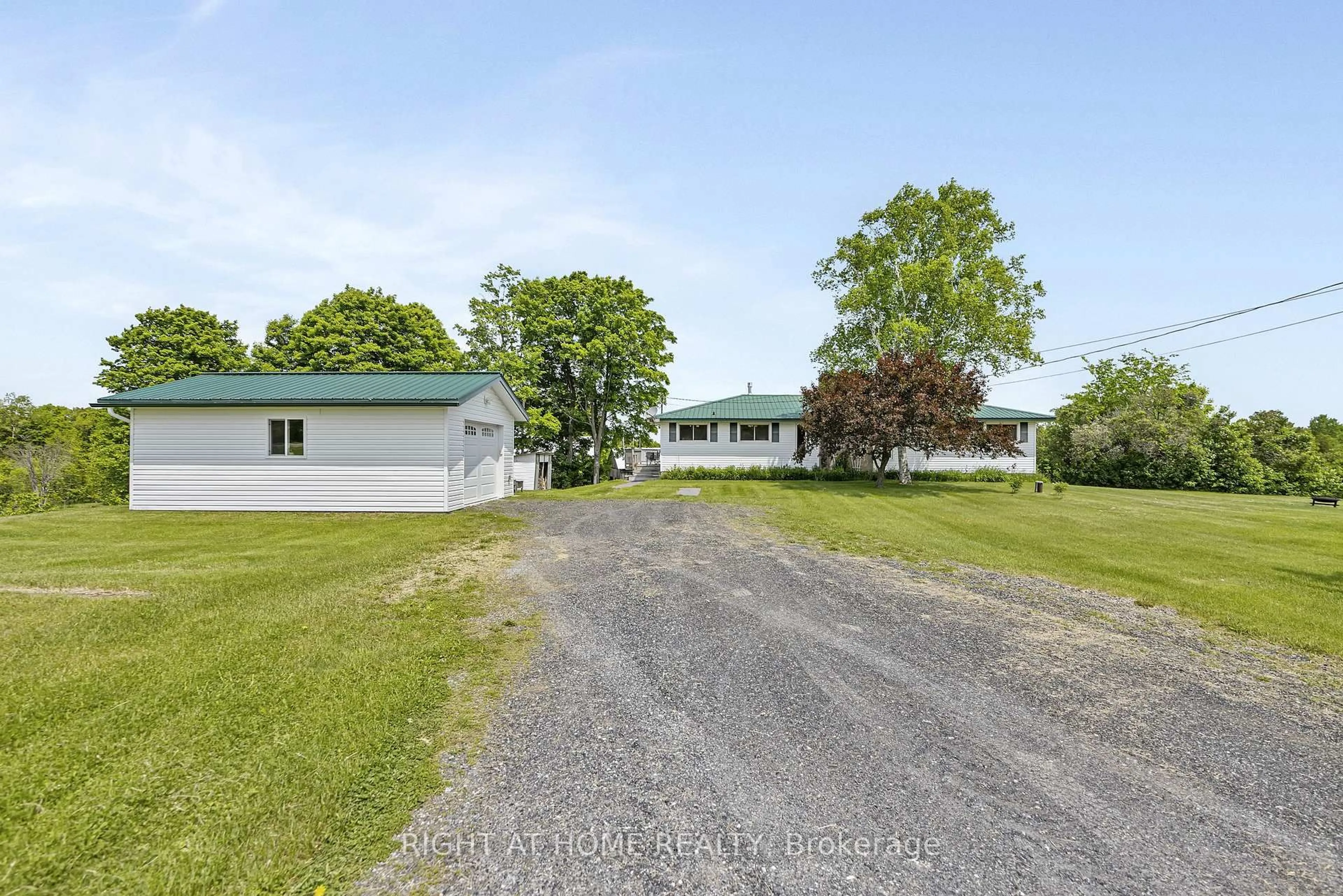 A pic from outside/outdoor area/front of a property/back of a property/a pic from drone, unknown for 2720 Bell Line Rd, Sharbot Lake Ontario K0H 2P0