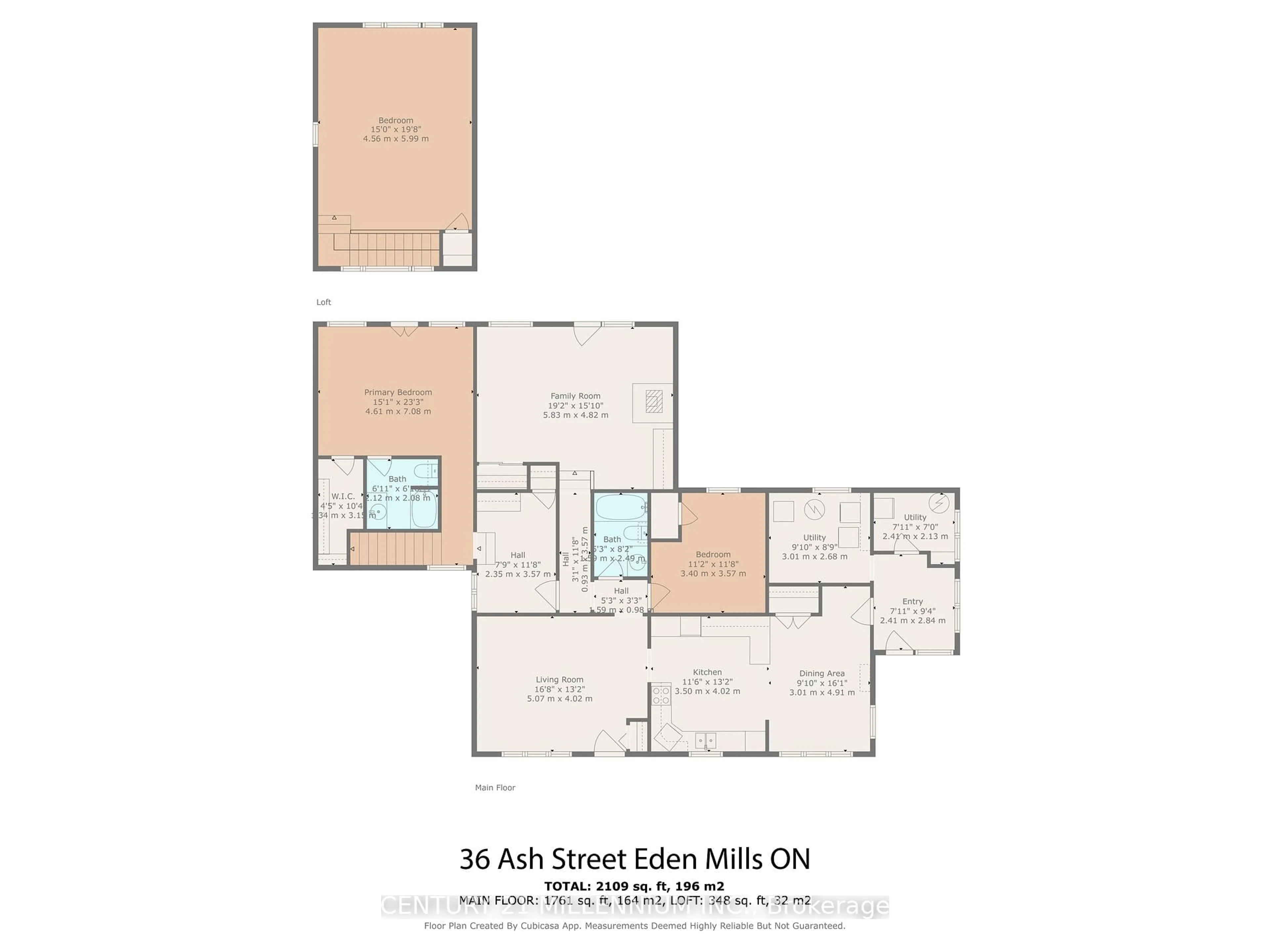 Floor plan for 36 Ash St, Guelph/Eramosa Ontario N0B 1P0