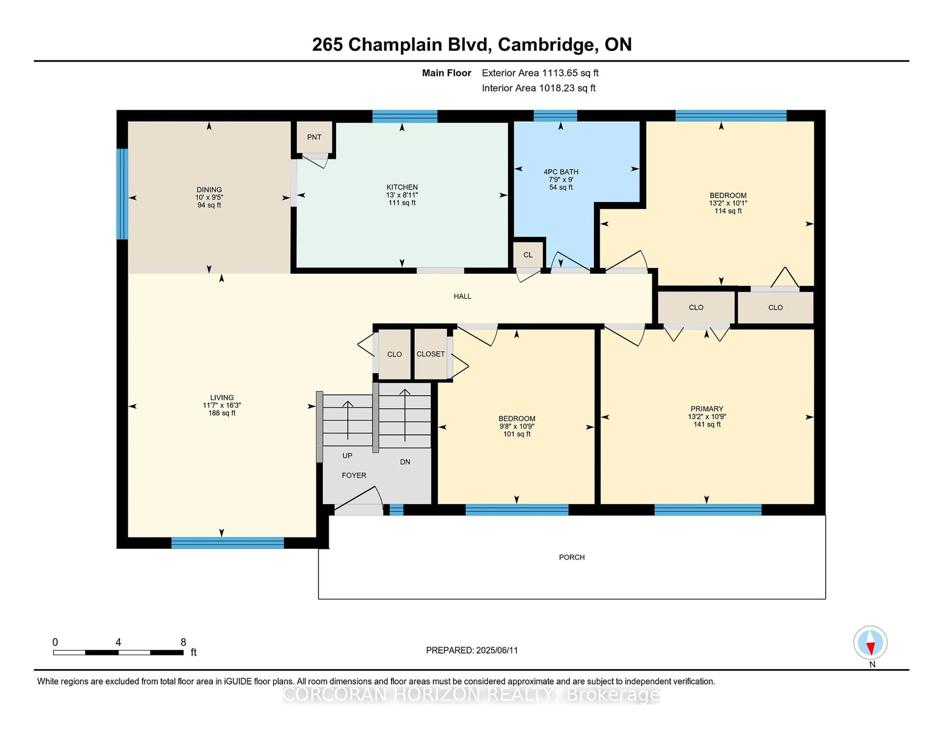Floor plan for 265 Champlain Blvd, Cambridge Ontario N1R 6E1