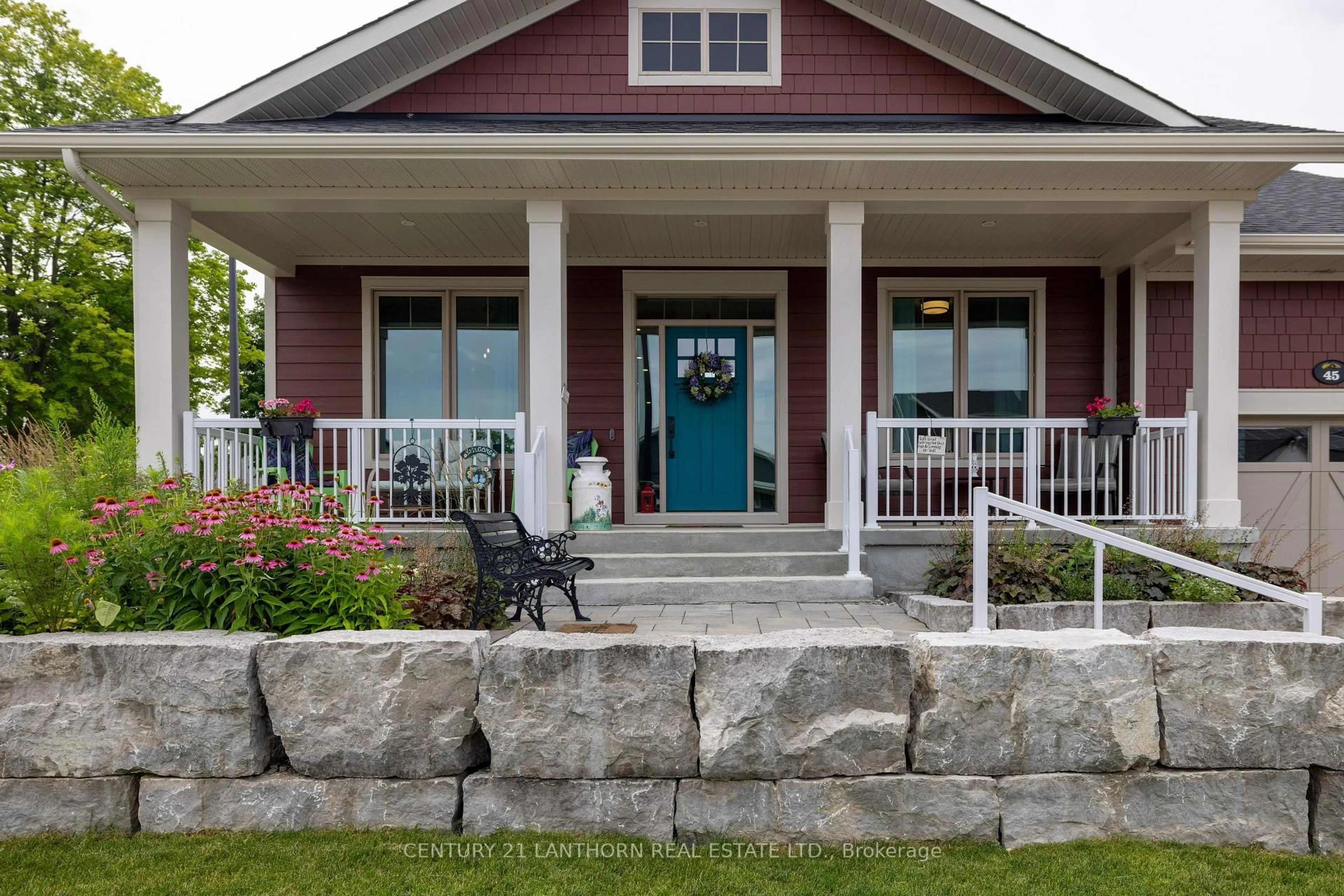 Home with vinyl exterior material, street for 45 Shelter Cove Dr, Westport Ontario K0G 1X0