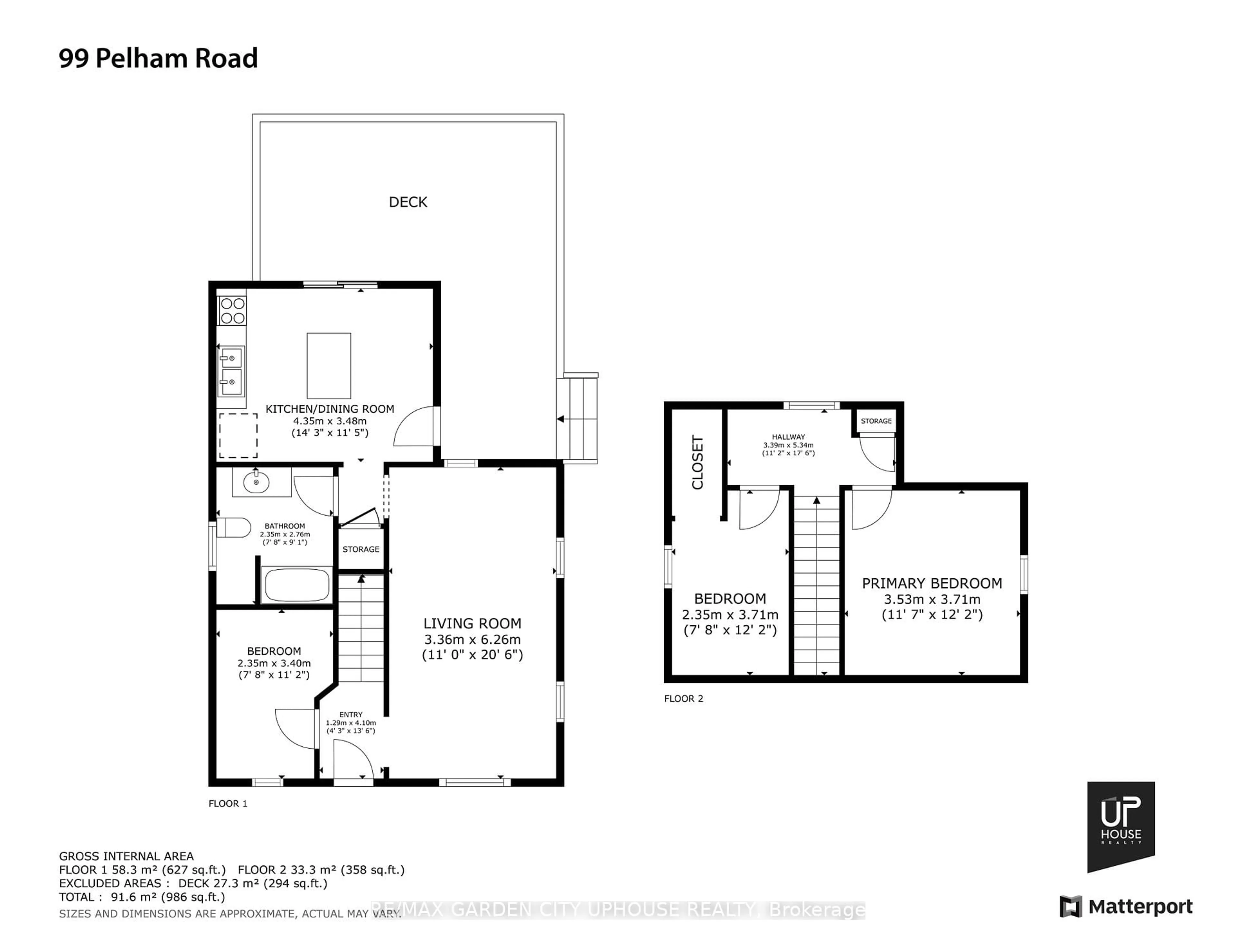 Floor plan for 99 Pelham Rd, St. Catharines Ontario L2S 1S5