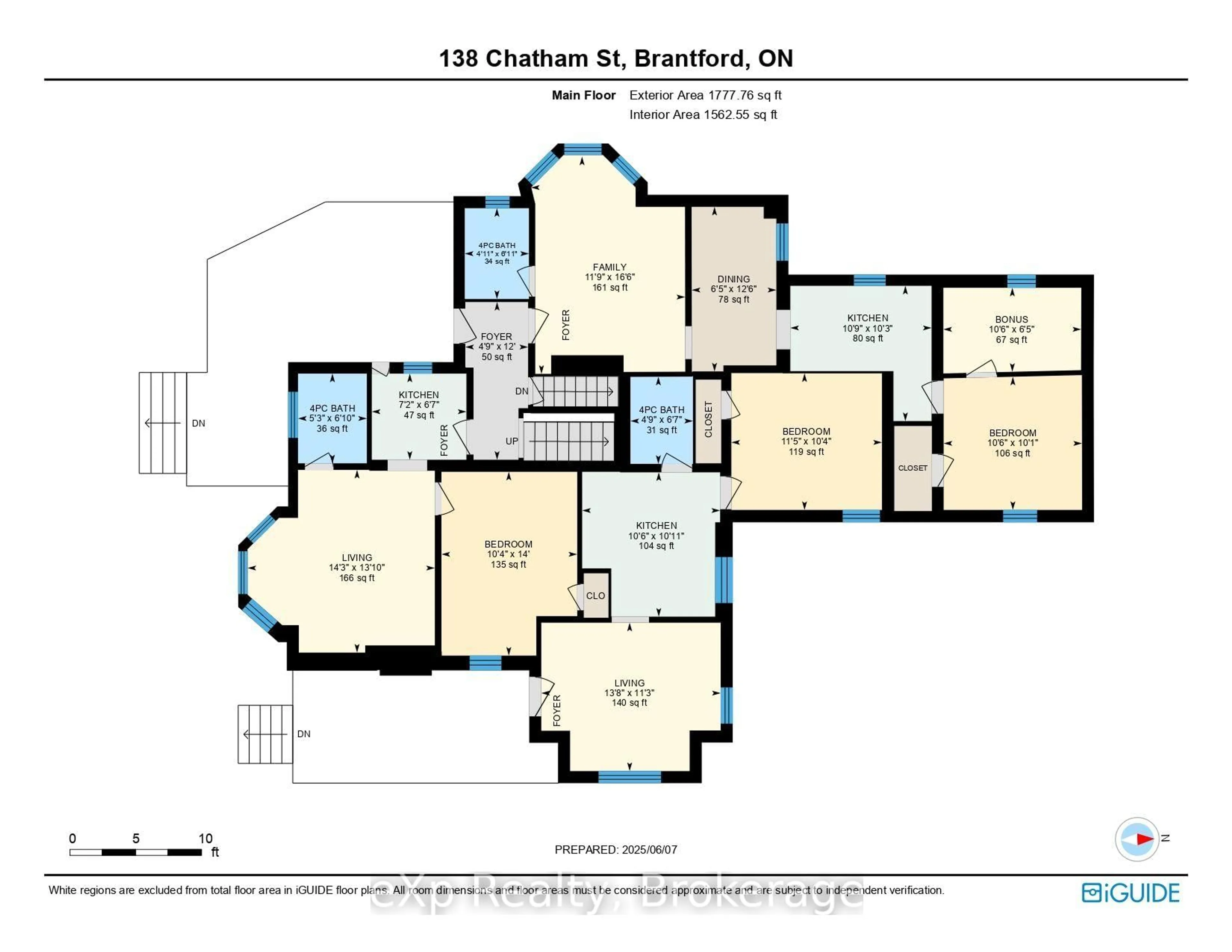 Floor plan for 138 Chatham St, Brantford Ontario N3S 4G4
