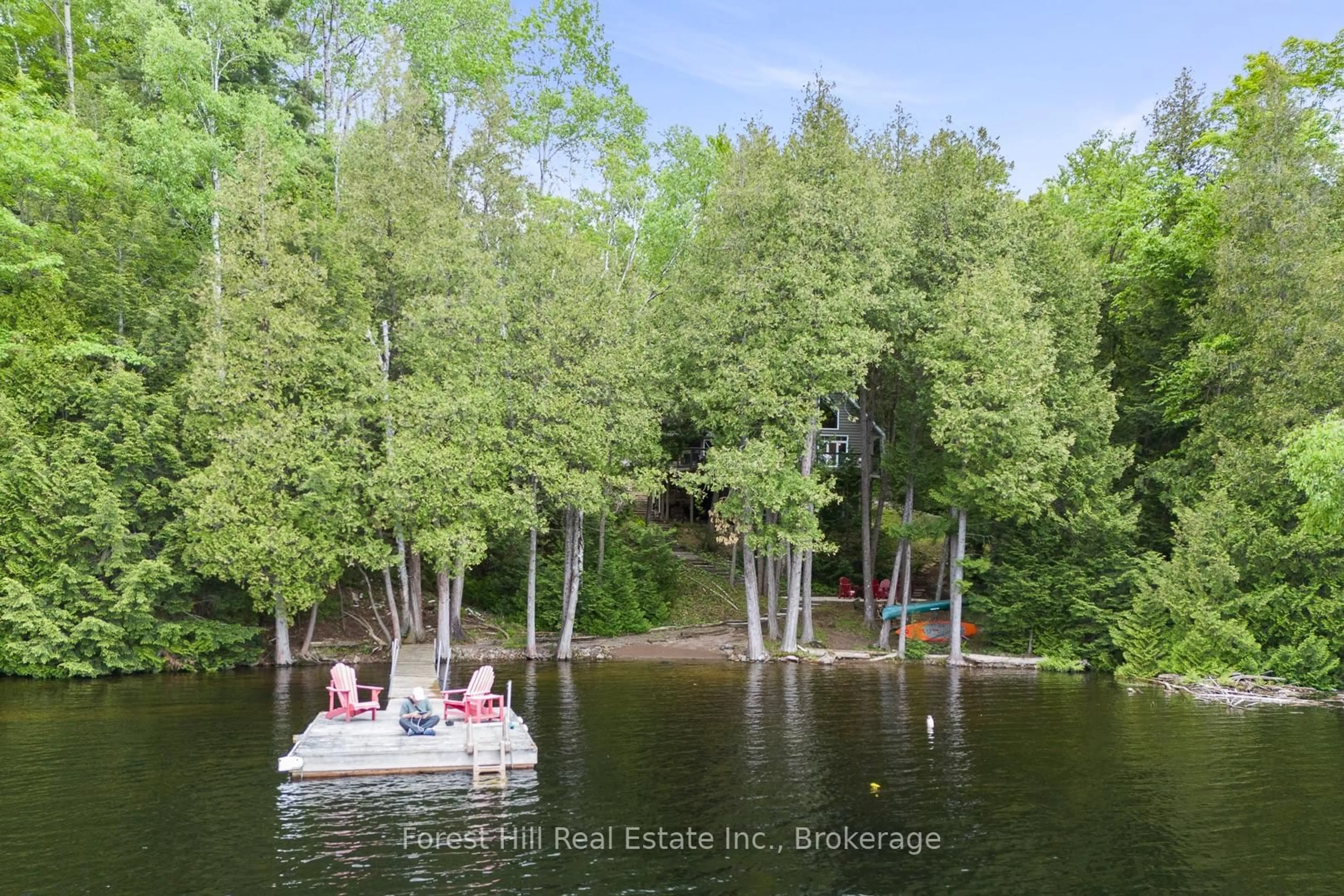 A pic from outside/outdoor area/front of a property/back of a property/a pic from drone, water/lake/river/ocean view for 922 Salmon Lake Rd, Trent Lakes Ontario K0M 2A0