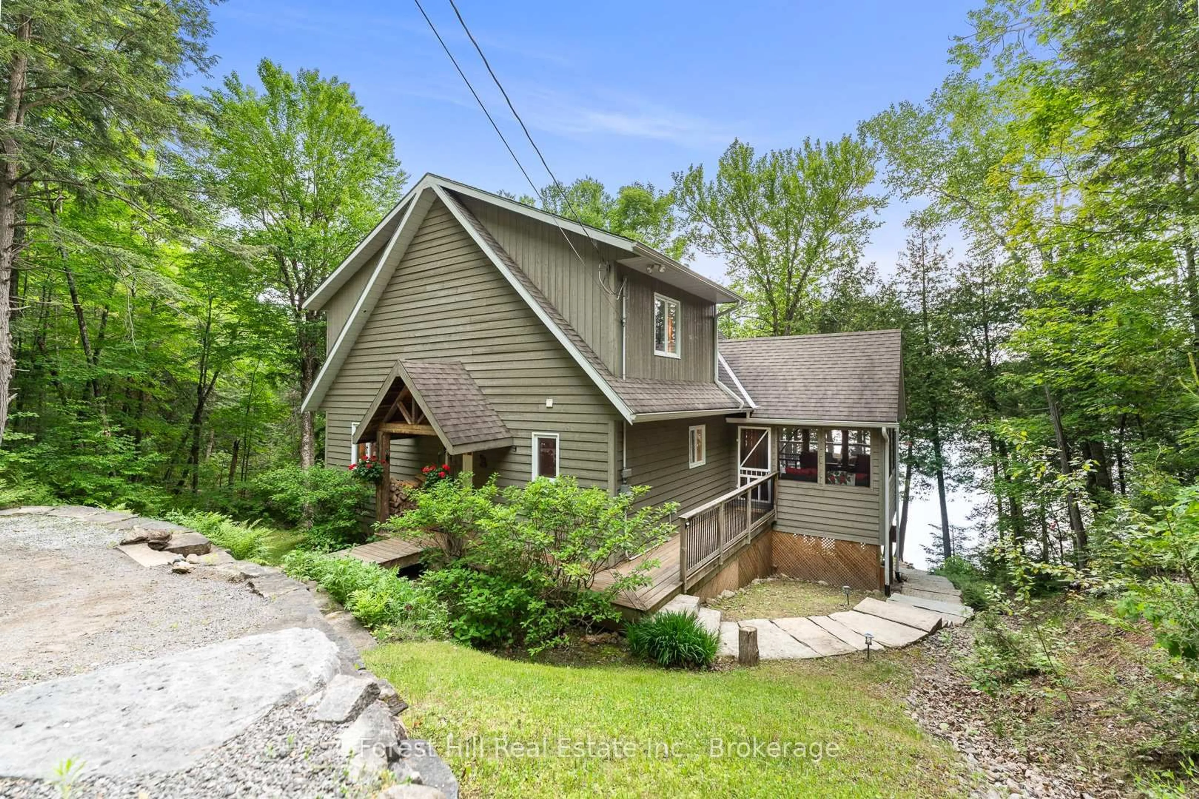 Home with vinyl exterior material, water/lake/river/ocean view for 922 Salmon Lake Rd, Trent Lakes Ontario K0M 2A0