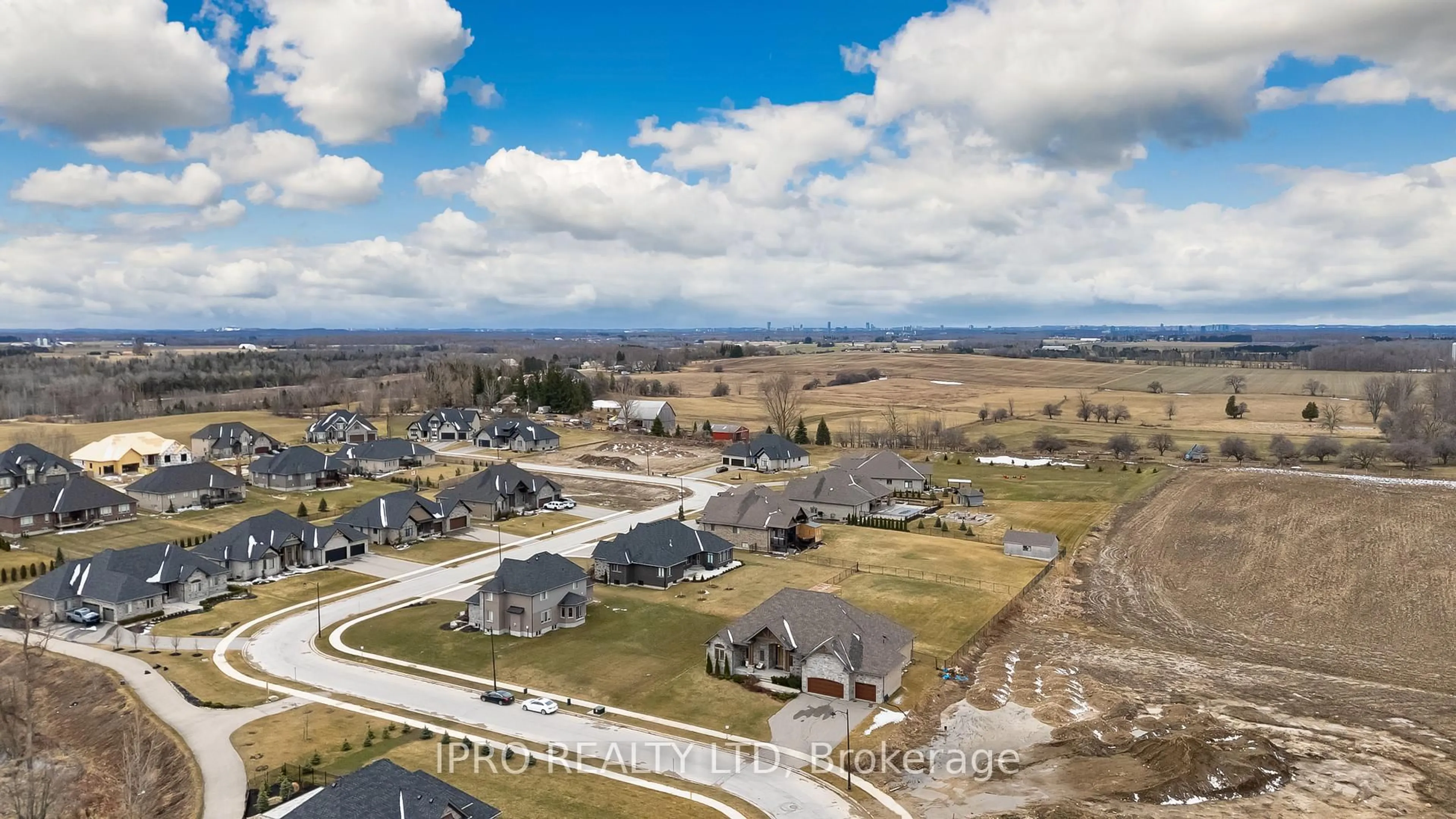 A pic from outside/outdoor area/front of a property/back of a property/a pic from drone, water/lake/river/ocean view for 111 Sunset Hills Cres, Woolwich Ontario N0B 2B0