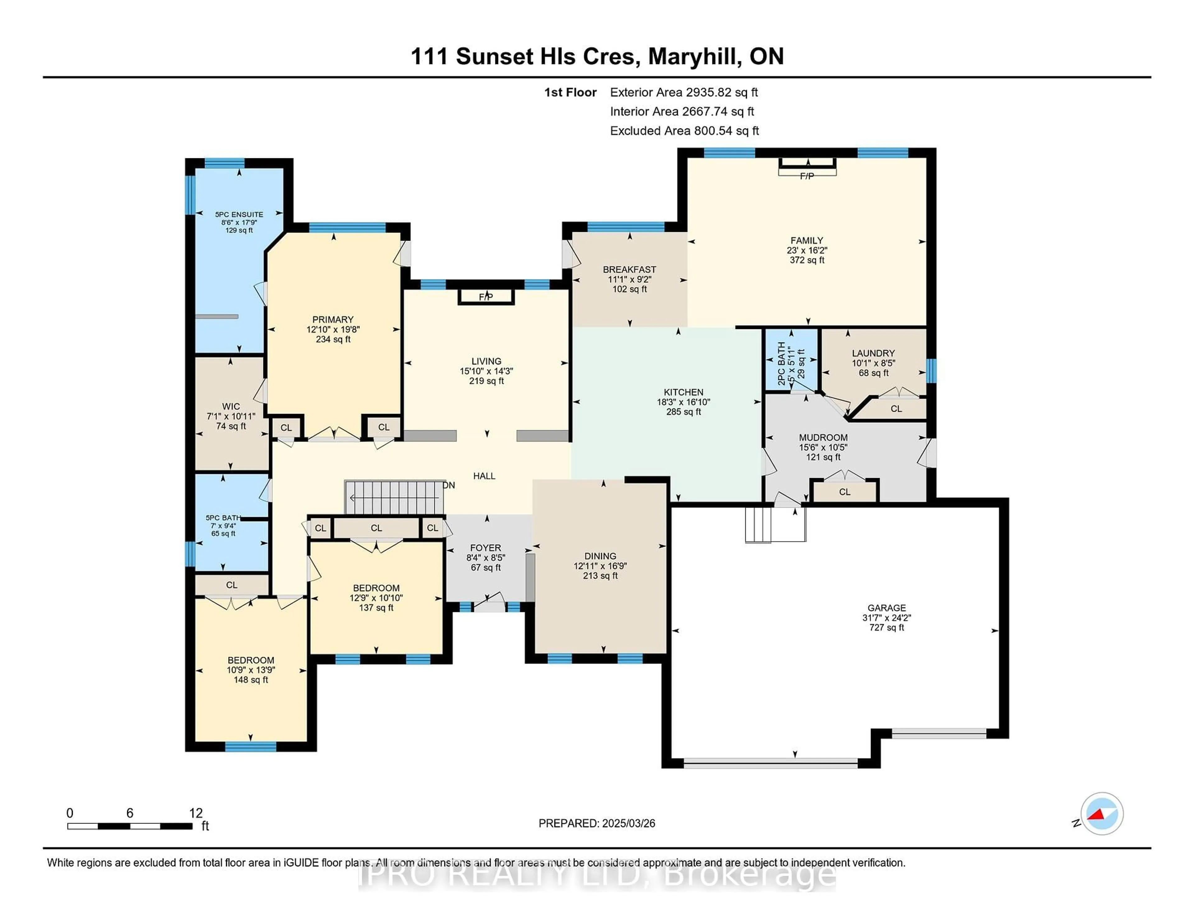 Floor plan for 111 Sunset Hills Cres, Woolwich Ontario N0B 2B0
