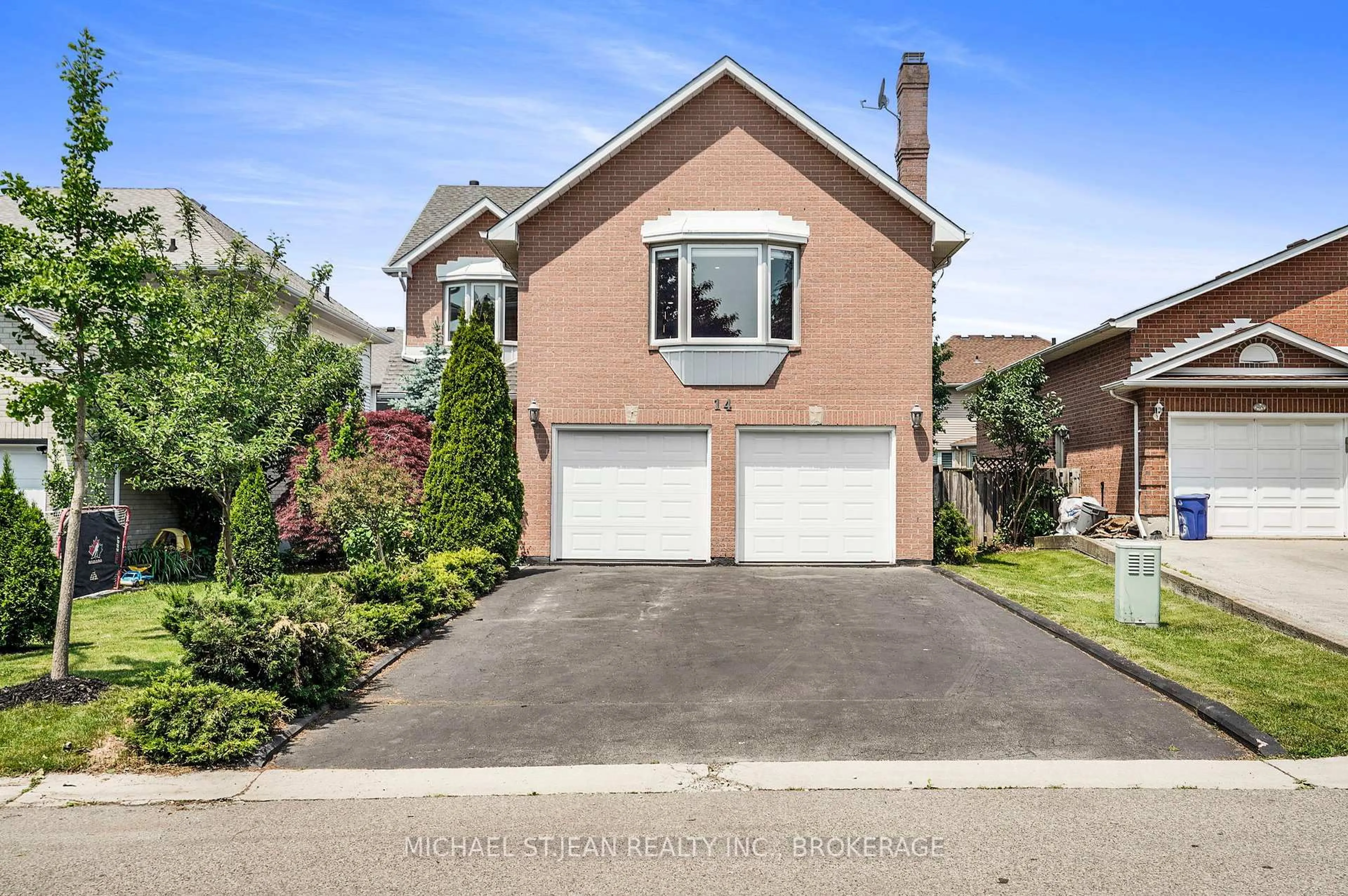 Home with brick exterior material, street for 14 Pompano Crt, Hamilton Ontario L8W 3H2