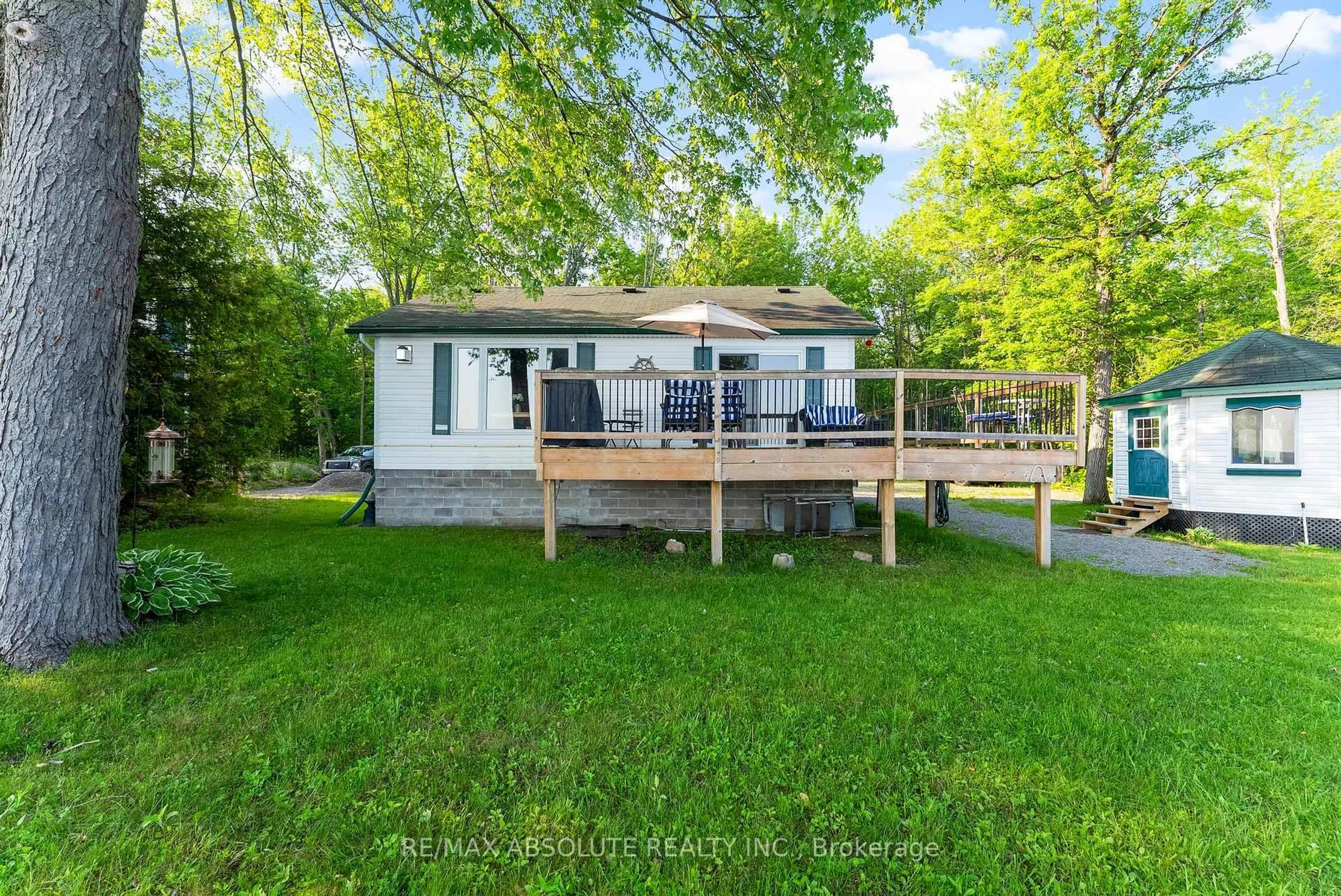A pic from outside/outdoor area/front of a property/back of a property/a pic from drone, water/lake/river/ocean view for 339 Leavoy Lane, Renfrew Ontario K7V 3Z8