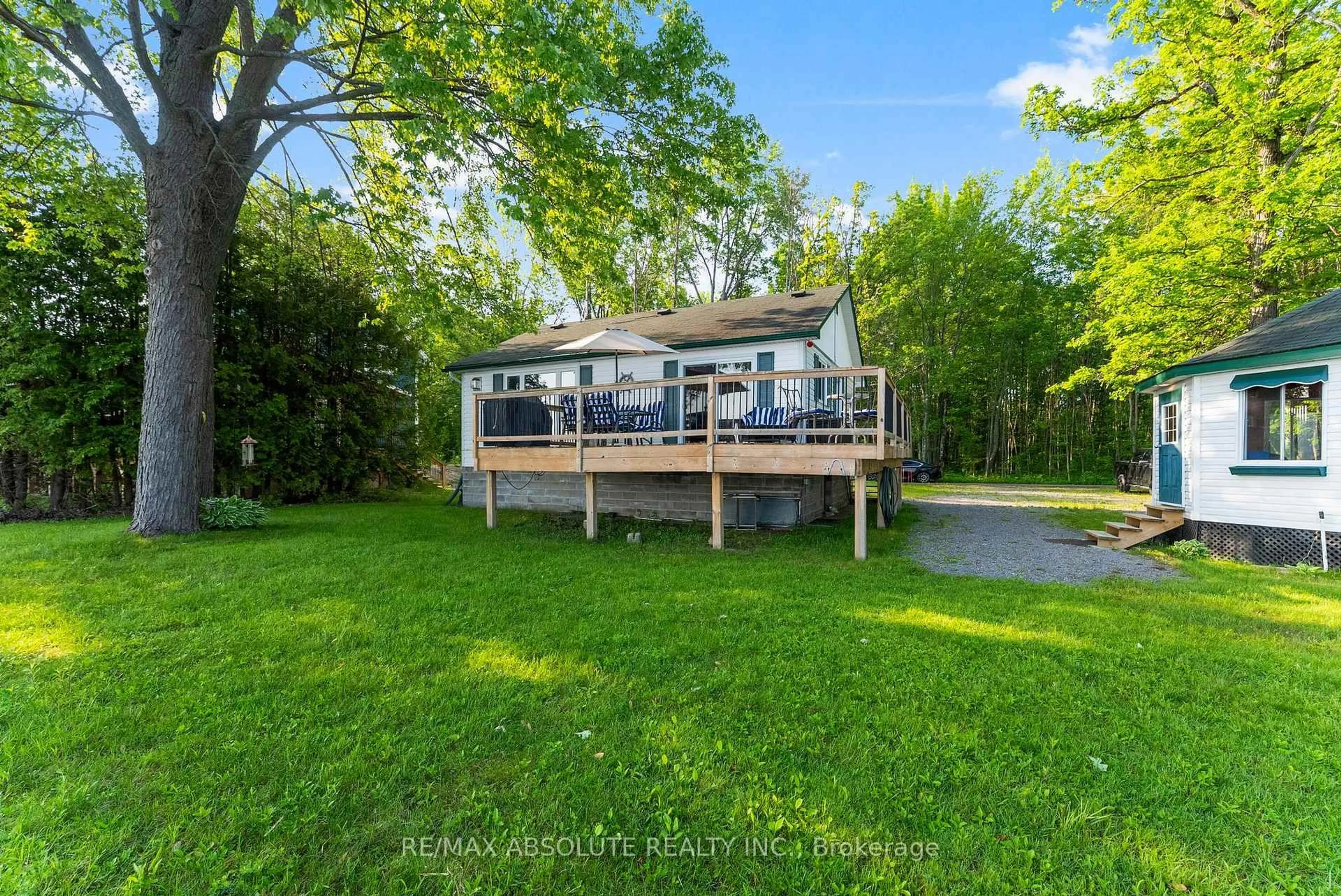 A pic from outside/outdoor area/front of a property/back of a property/a pic from drone, water/lake/river/ocean view for 339 Leavoy Lane, Renfrew Ontario K7V 3Z8
