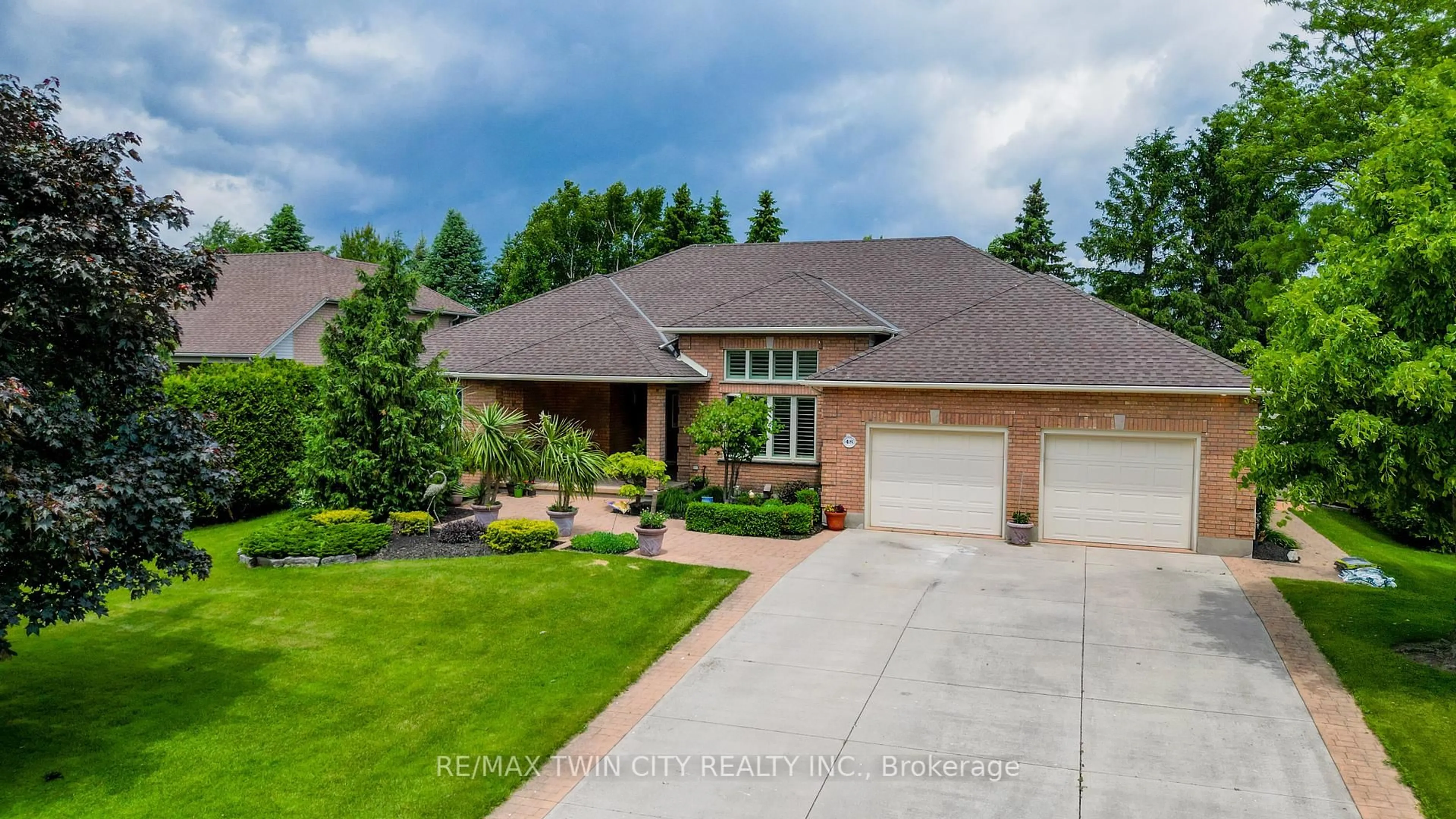 Home with brick exterior material, street for 48 Peter St, Wellesley Ontario N0B 2M0