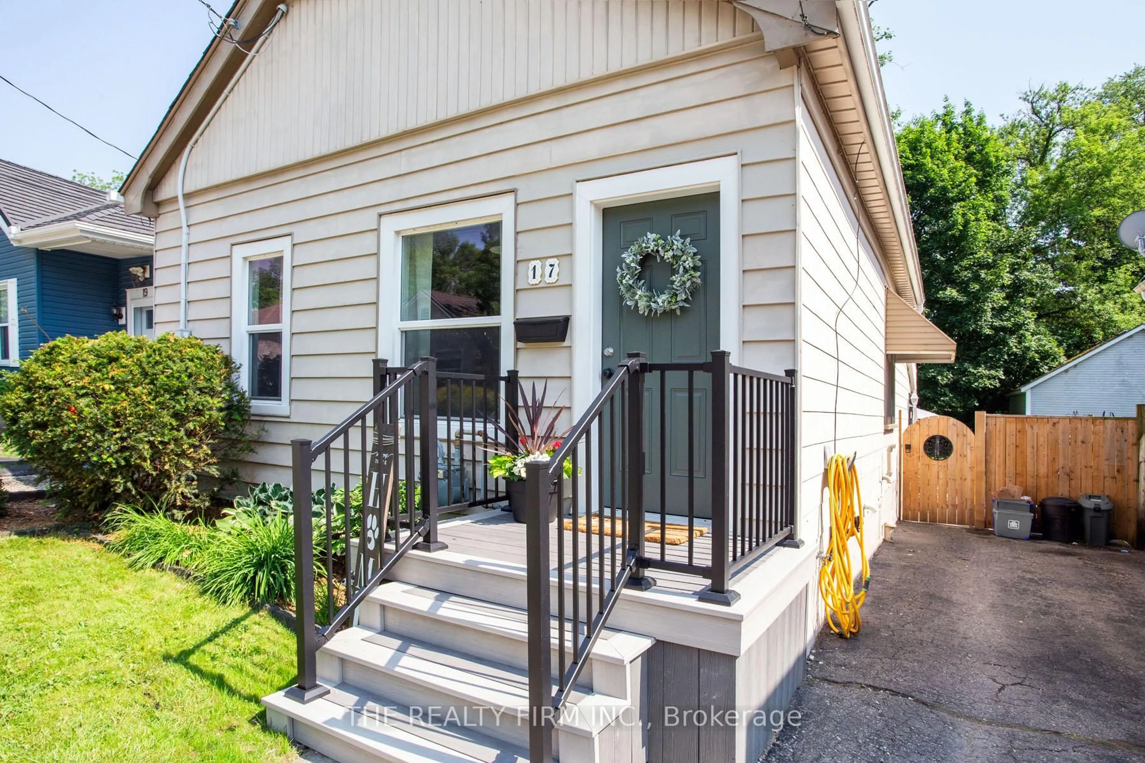 Home with vinyl exterior material, street for 17 Weston St, London South Ontario N6C 1R2