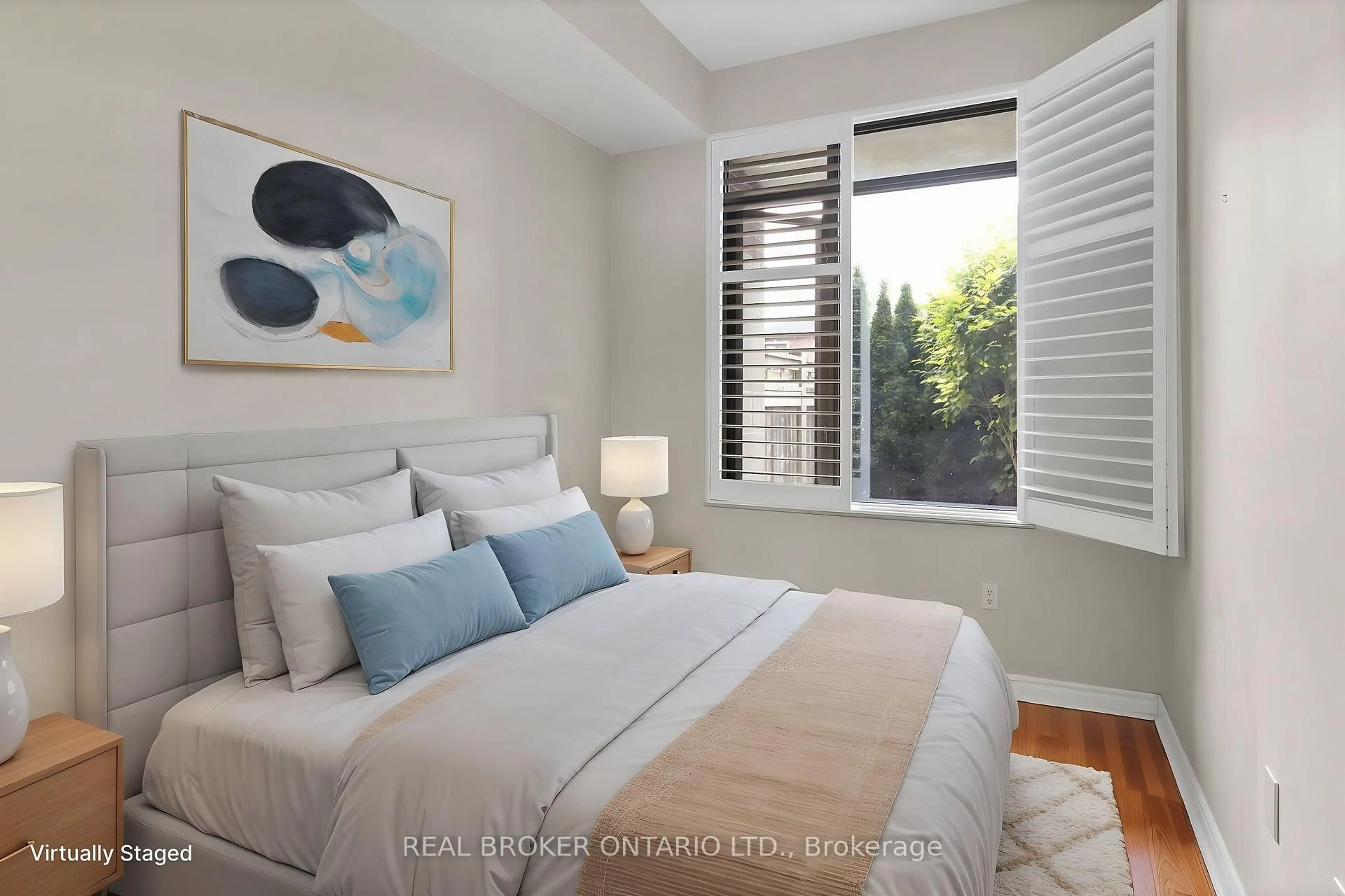 Bedroom with bed, unknown for 400 Romeo St #113, Stratford Ontario N5A 0A2