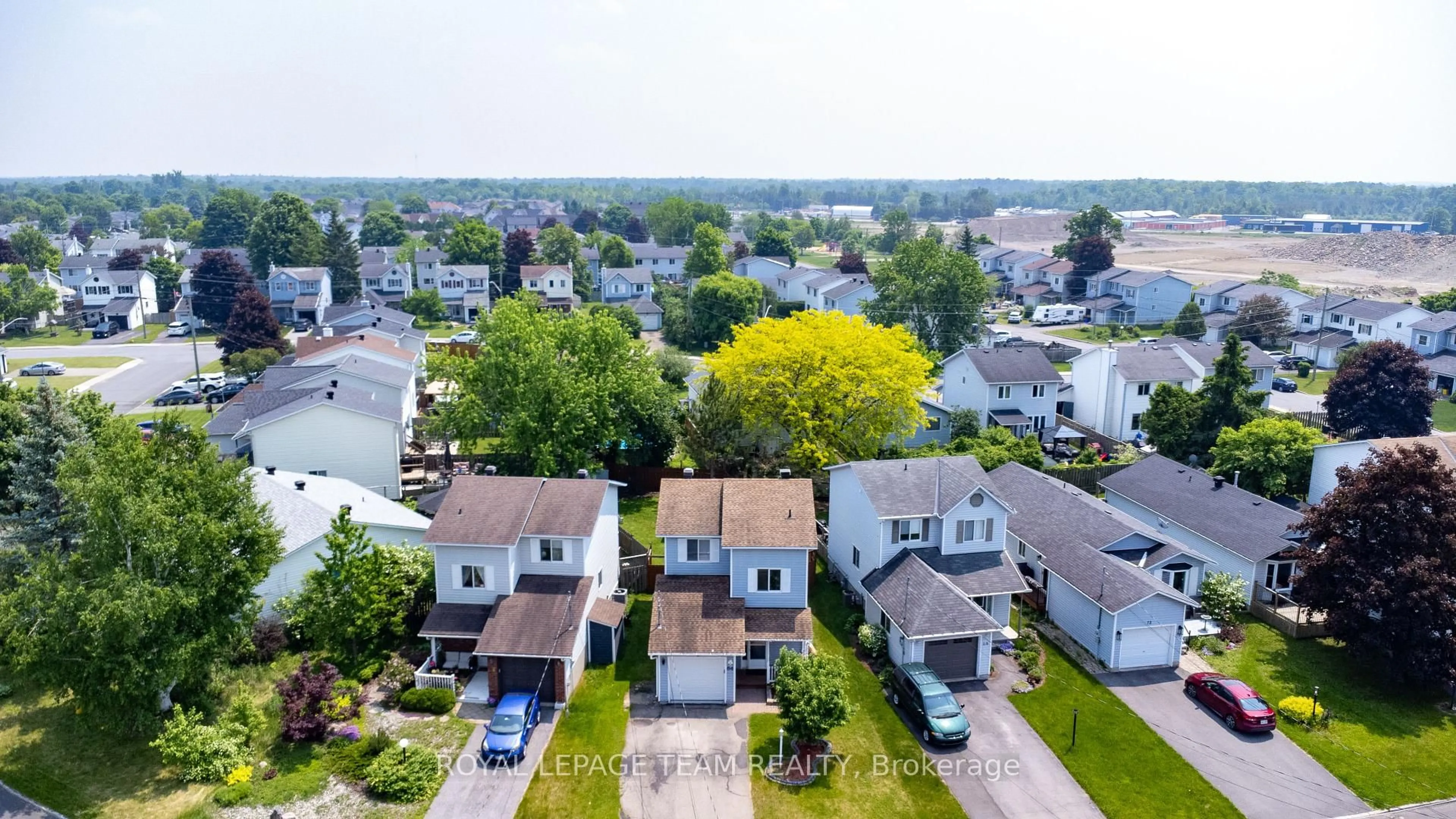 A pic from outside/outdoor area/front of a property/back of a property/a pic from drone, city buildings view from balcony for 64 Lemaistre St, Carleton Place Ontario K7C 4K4