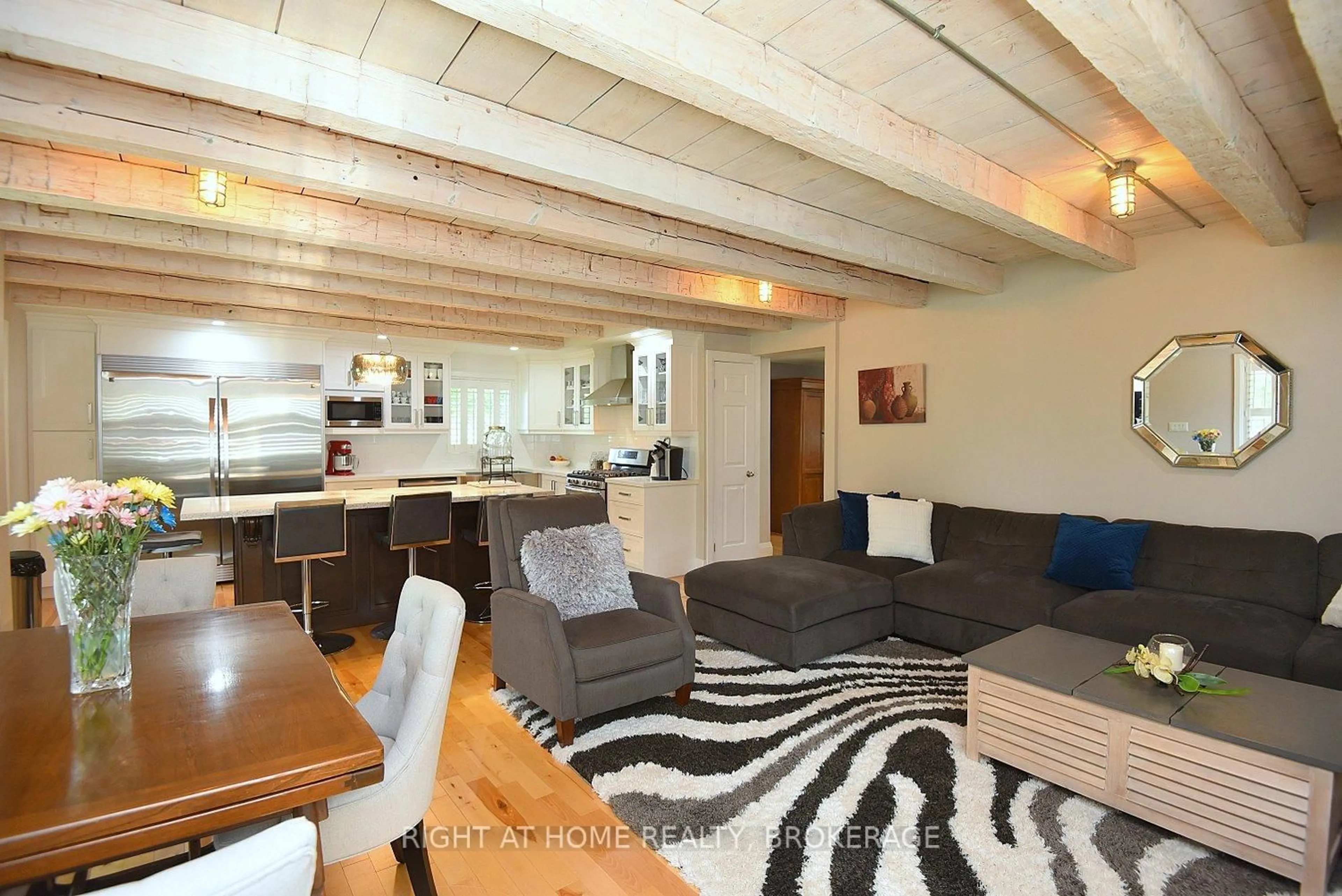 Living room with furniture, wood/laminate floor for 2030 Governors Rd, Hamilton Ontario L0R 1J0