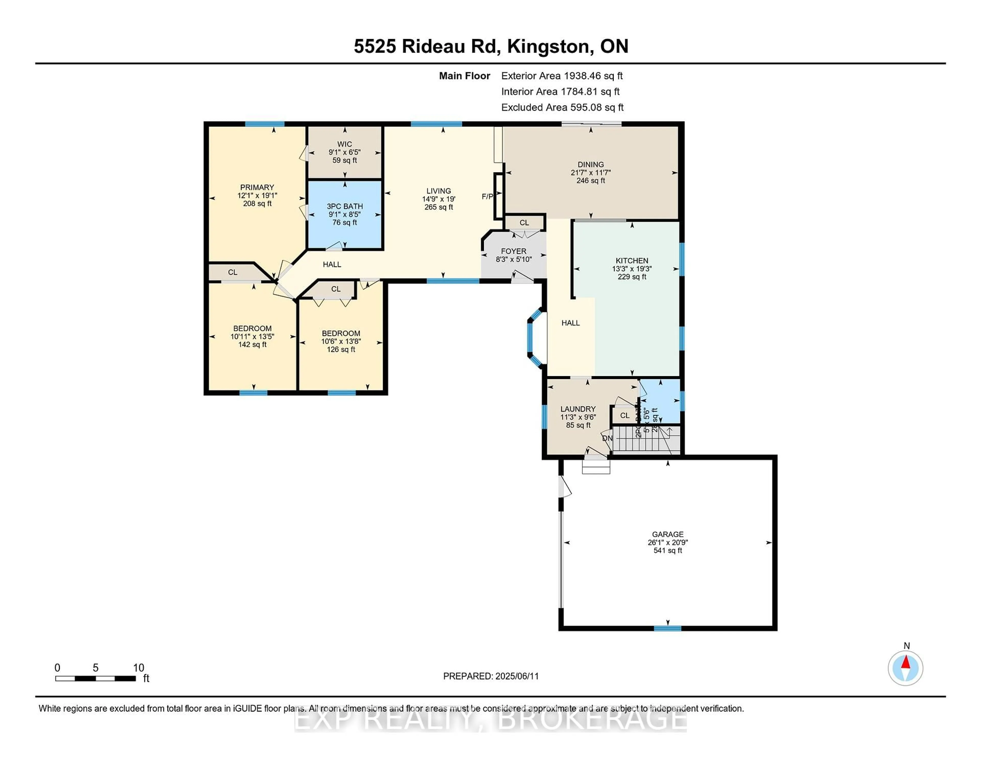 Floor plan for 5525 RIDEAU Rd, Battersea Ontario K0H 1H0