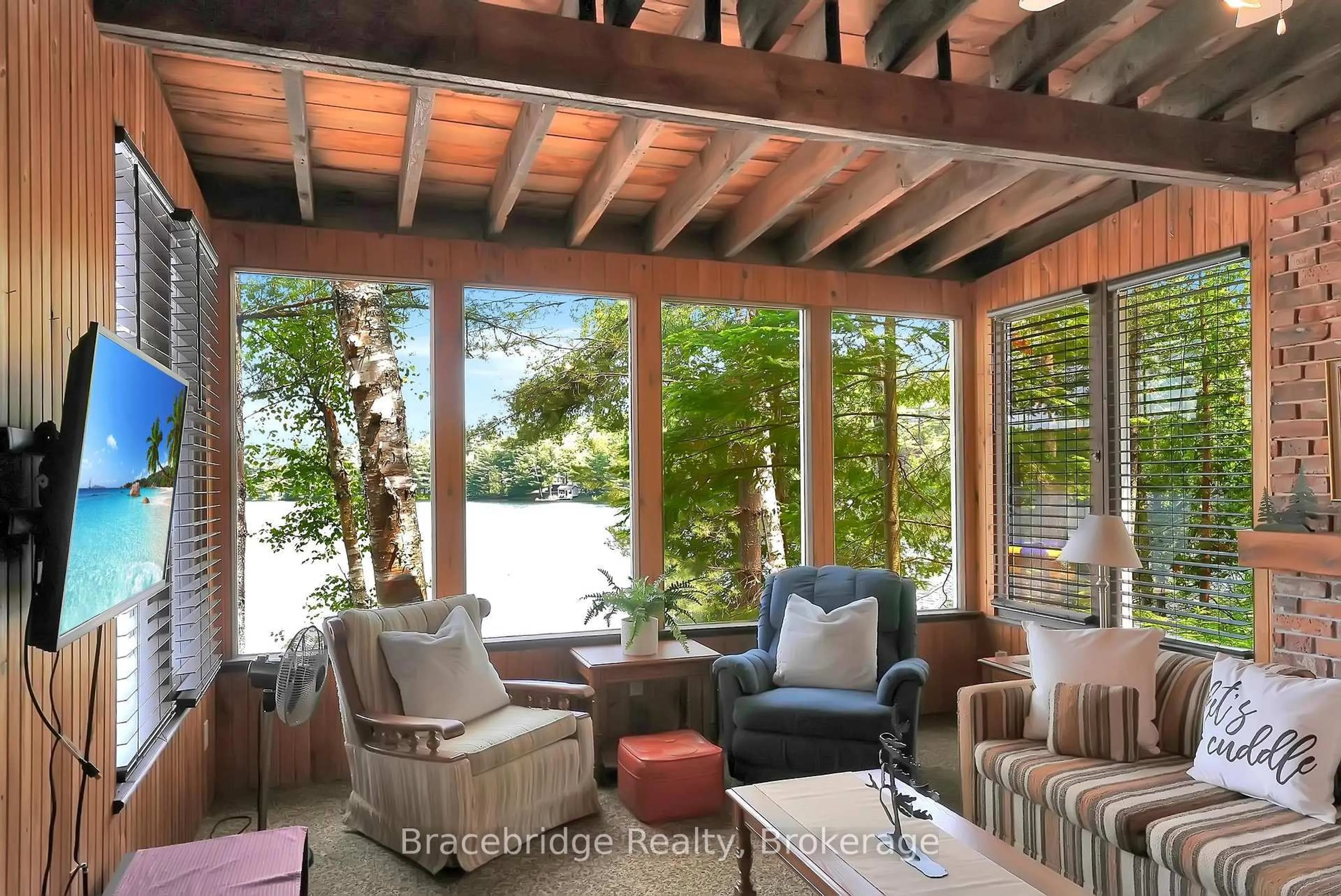 Patio, water/lake/river/ocean view for 1175 Kendrick Creek Lane, Minden Hills Ontario K0M 2K0