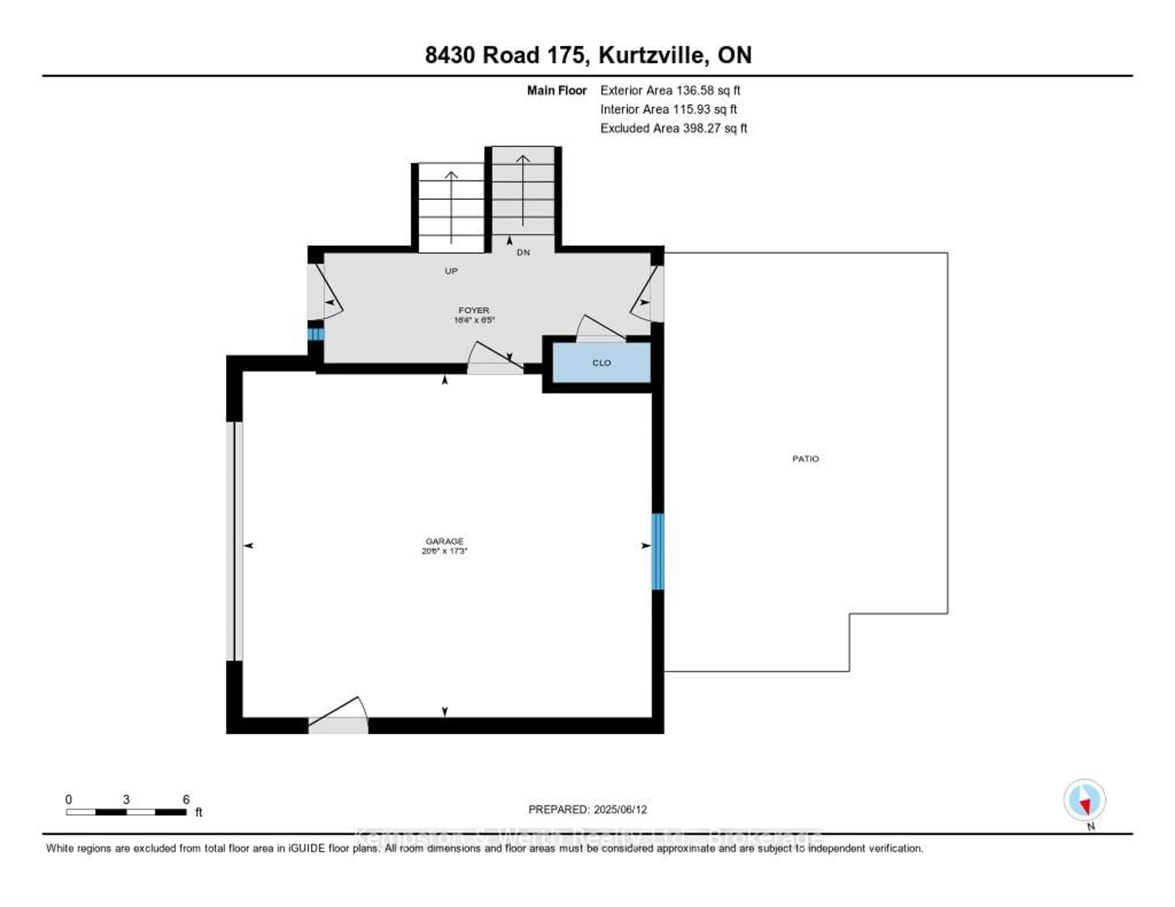 Floor plan for 8430 175 Rd, North Perth Ontario N0G 1Y0