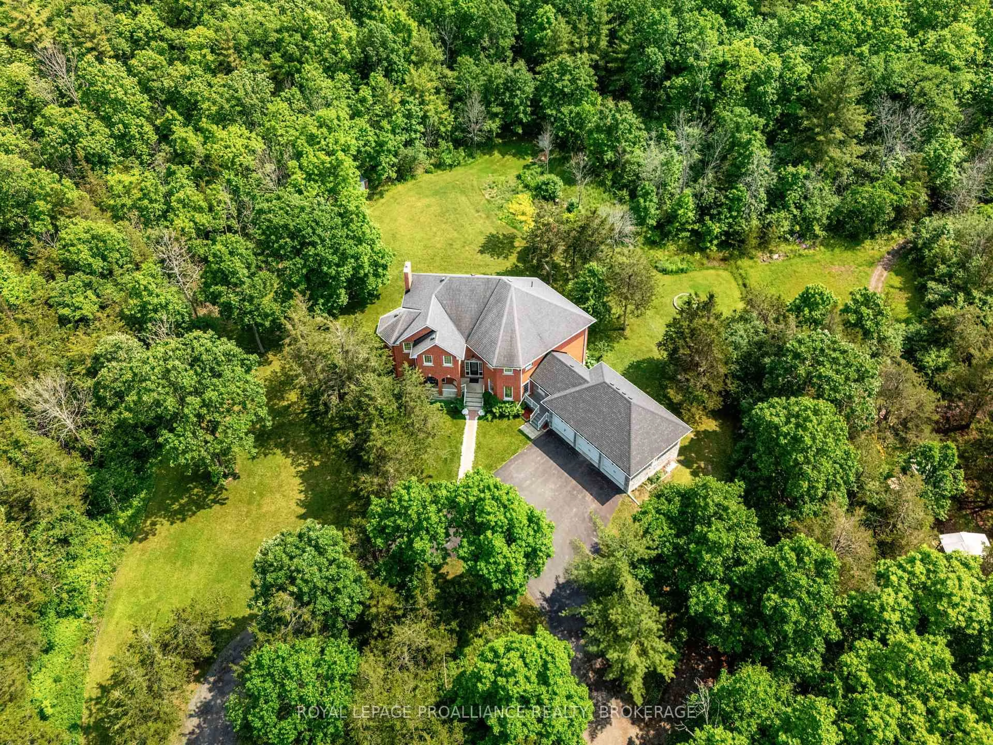 A pic from outside/outdoor area/front of a property/back of a property/a pic from drone, forest/trees view for 946 Bridge St, Greater Napanee Ontario K7R 3L1