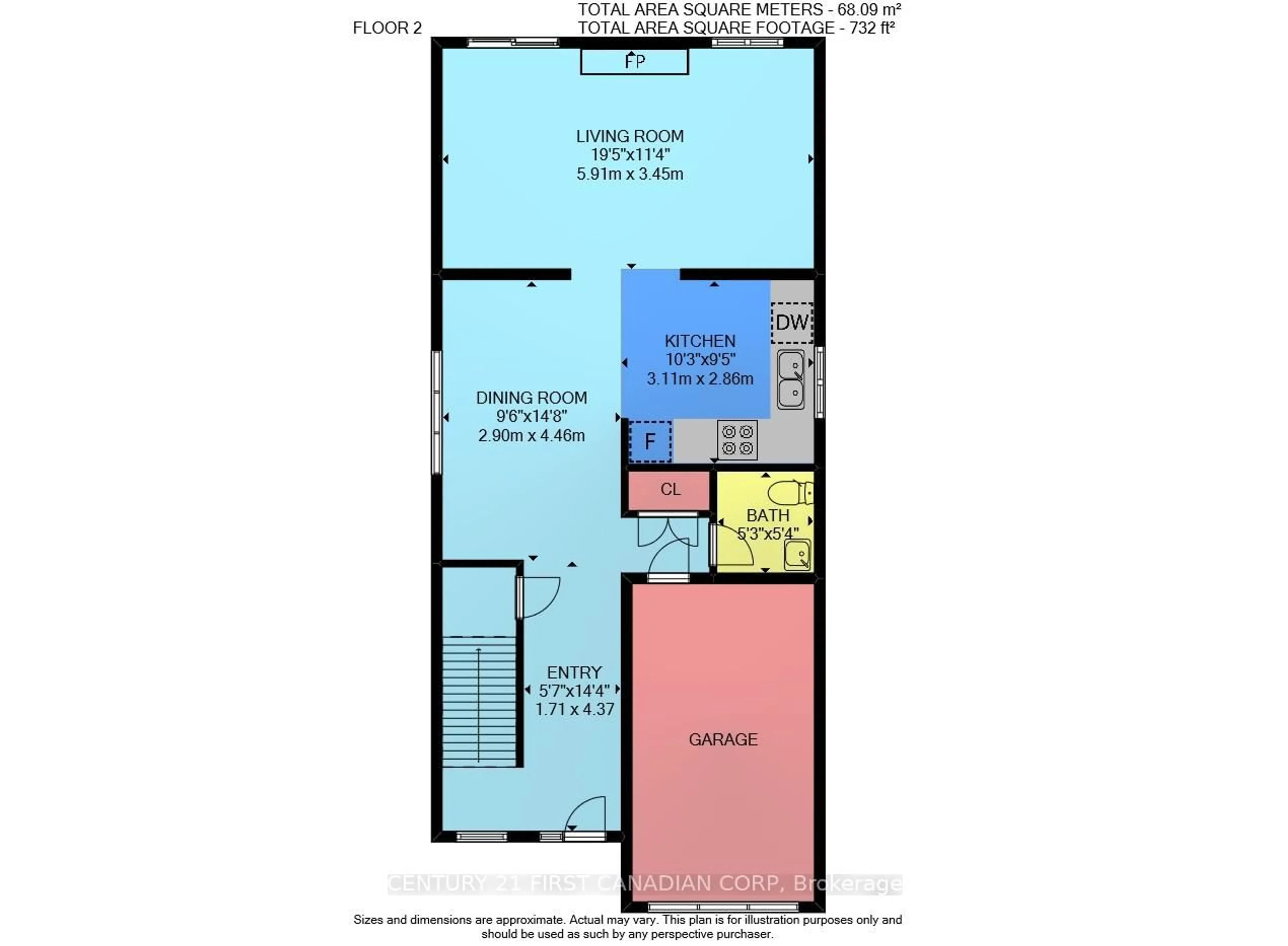 Floor plan for 1018 Fogerty St, London North Ontario N5X 4M2