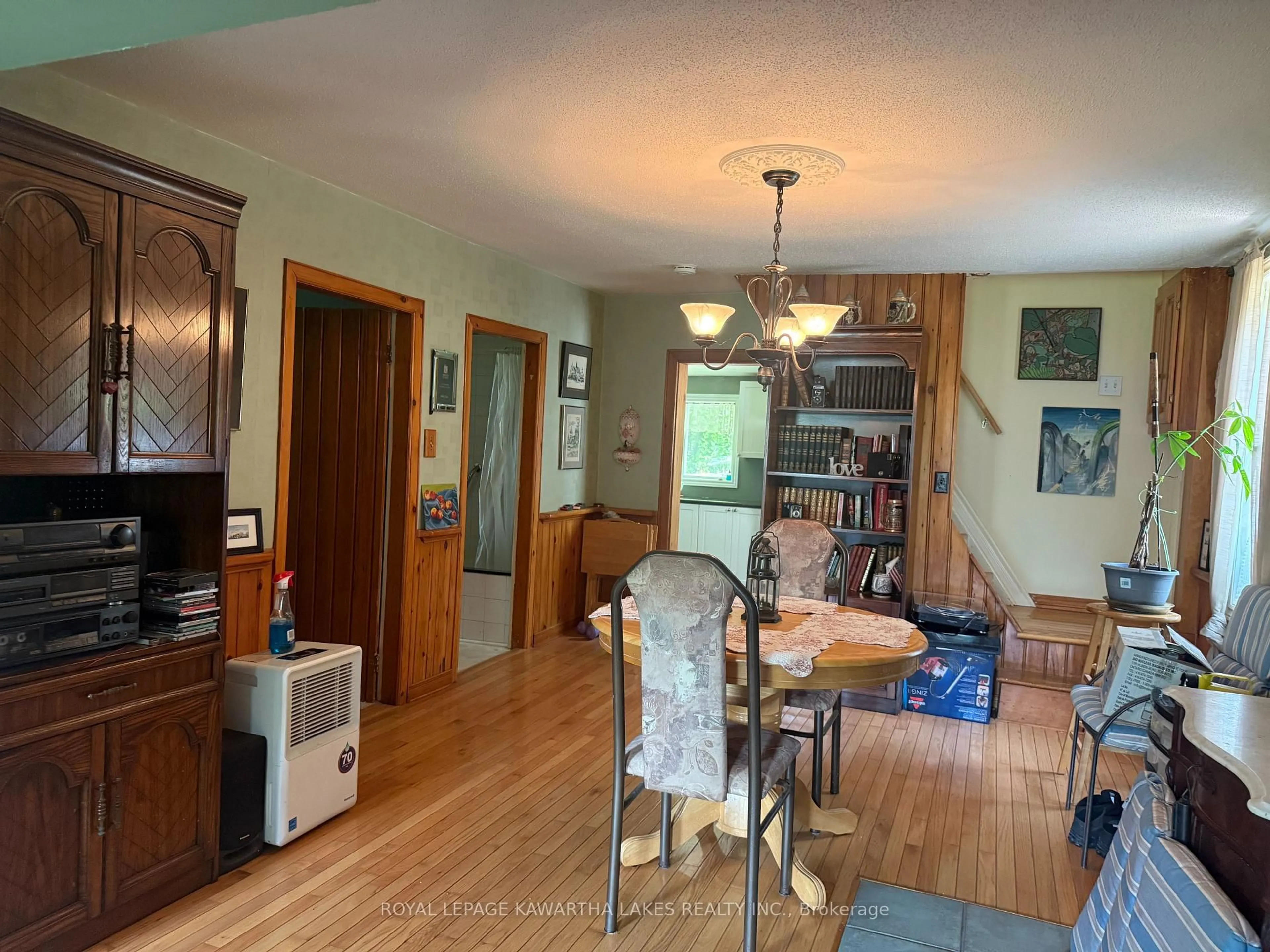 Dining room, wood/laminate floor for 5 Government Dock Rd, Kawartha Lakes Ontario K0M 2L0