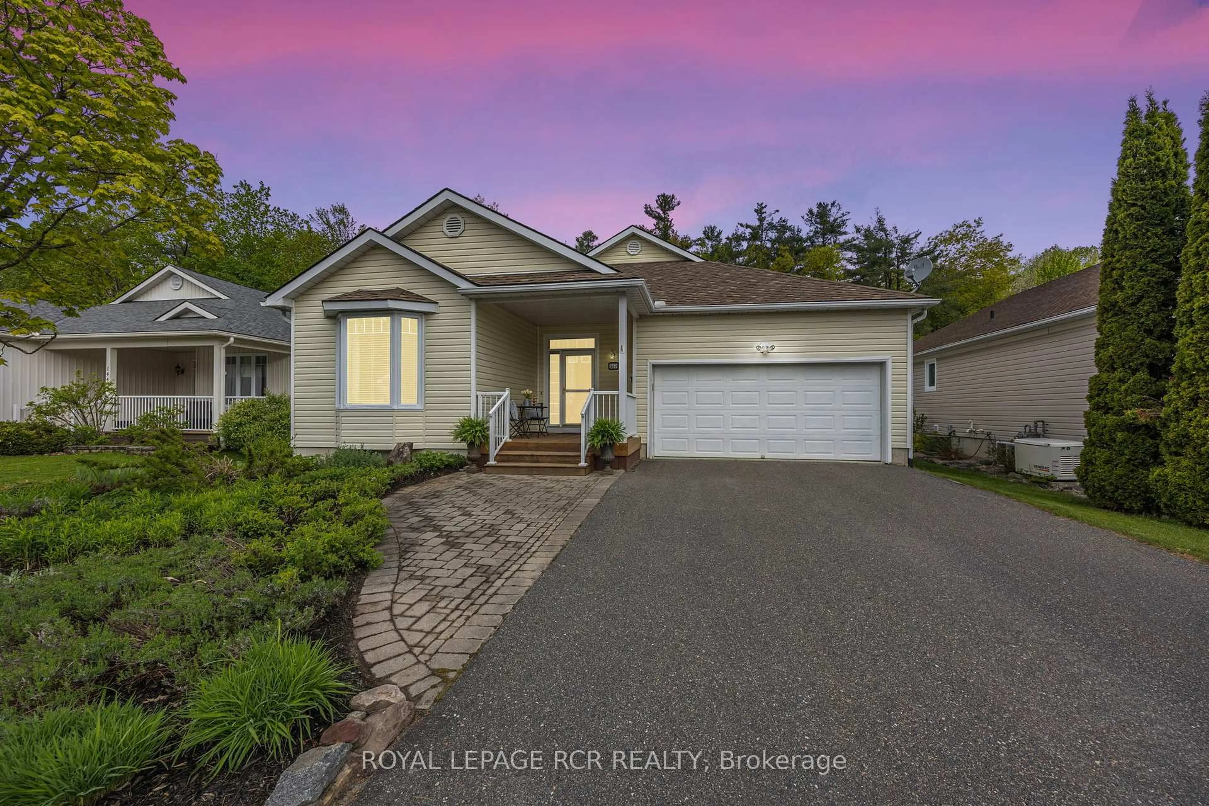 A pic from outside/outdoor area/front of a property/back of a property/a pic from drone, water/lake/river/ocean view for 150 Hedgewood Lane, Gravenhurst Ontario P1P 1Z4