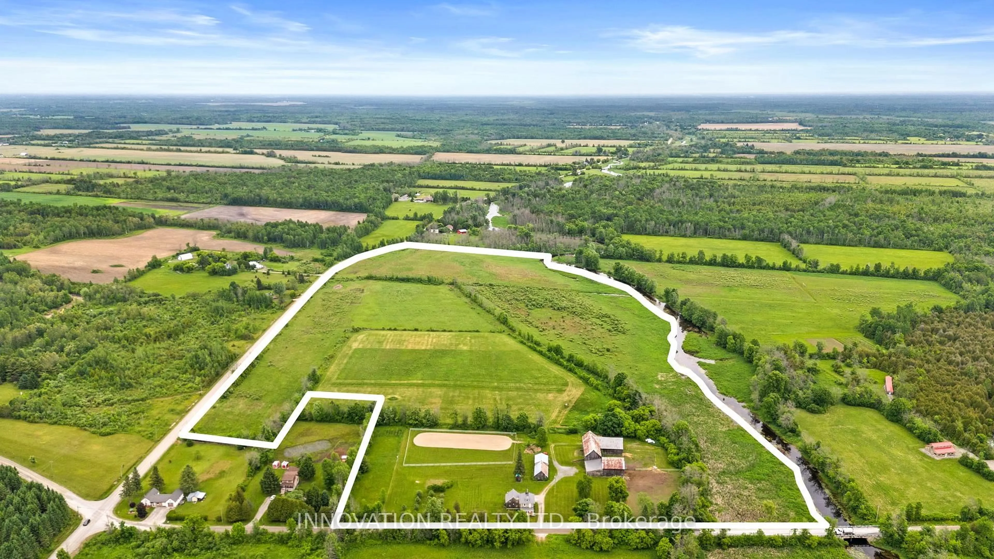 A pic from outside/outdoor area/front of a property/back of a property/a pic from drone, water/lake/river/ocean view for 9501 Kyle Rd, Augusta Ontario K0G 1R0