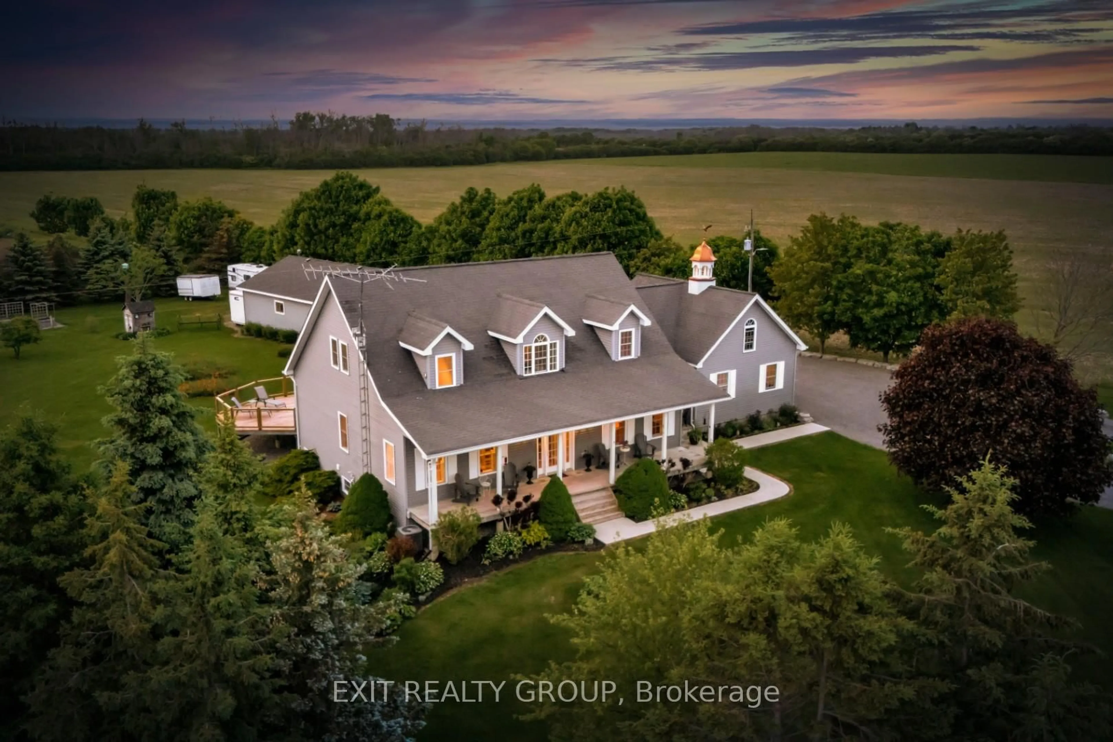 A pic from outside/outdoor area/front of a property/back of a property/a pic from drone, building for 830 Huycks Point Rd, Prince Edward County Ontario K0K 3L0