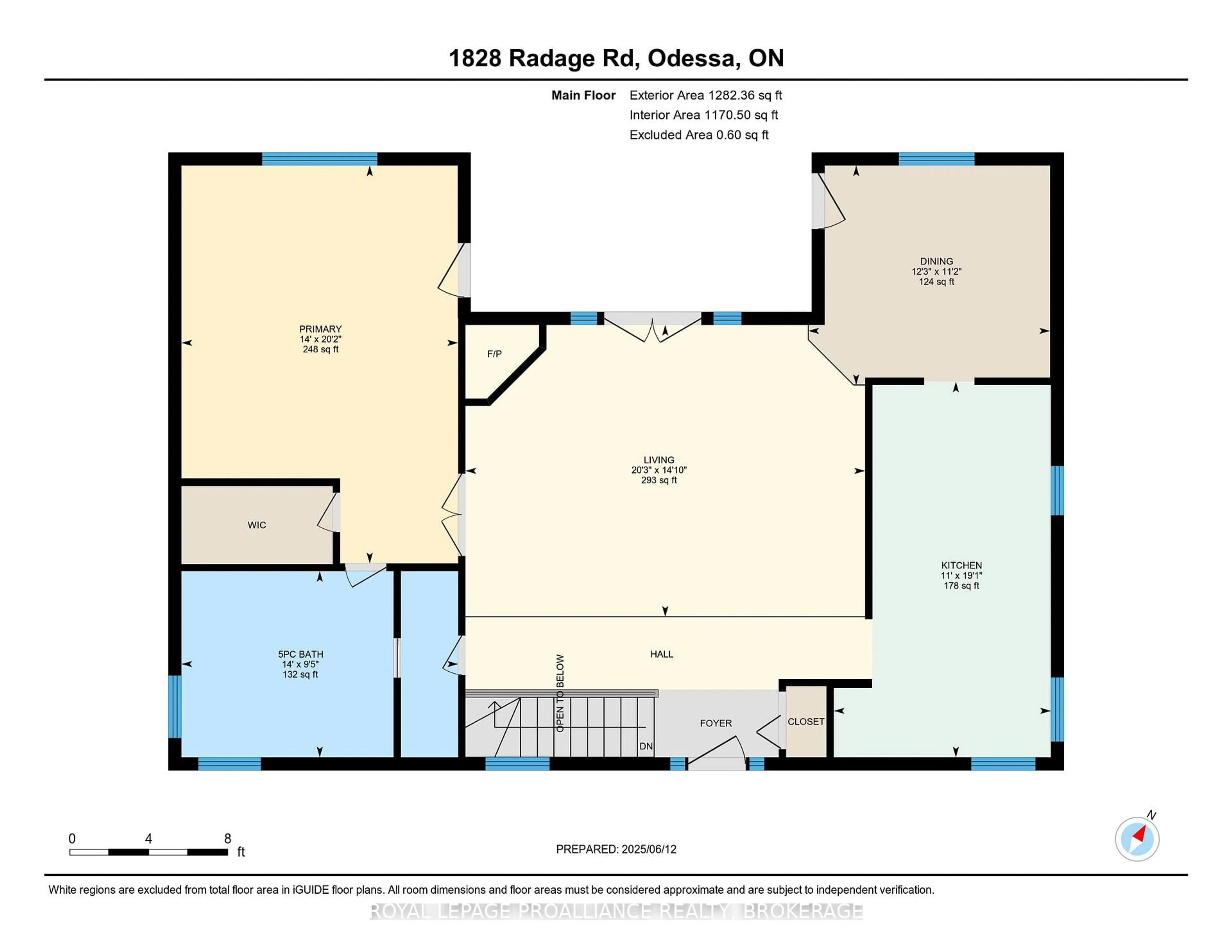 Floor plan for 1827 Radage Rd, Kingston Ontario K7P 2Y7