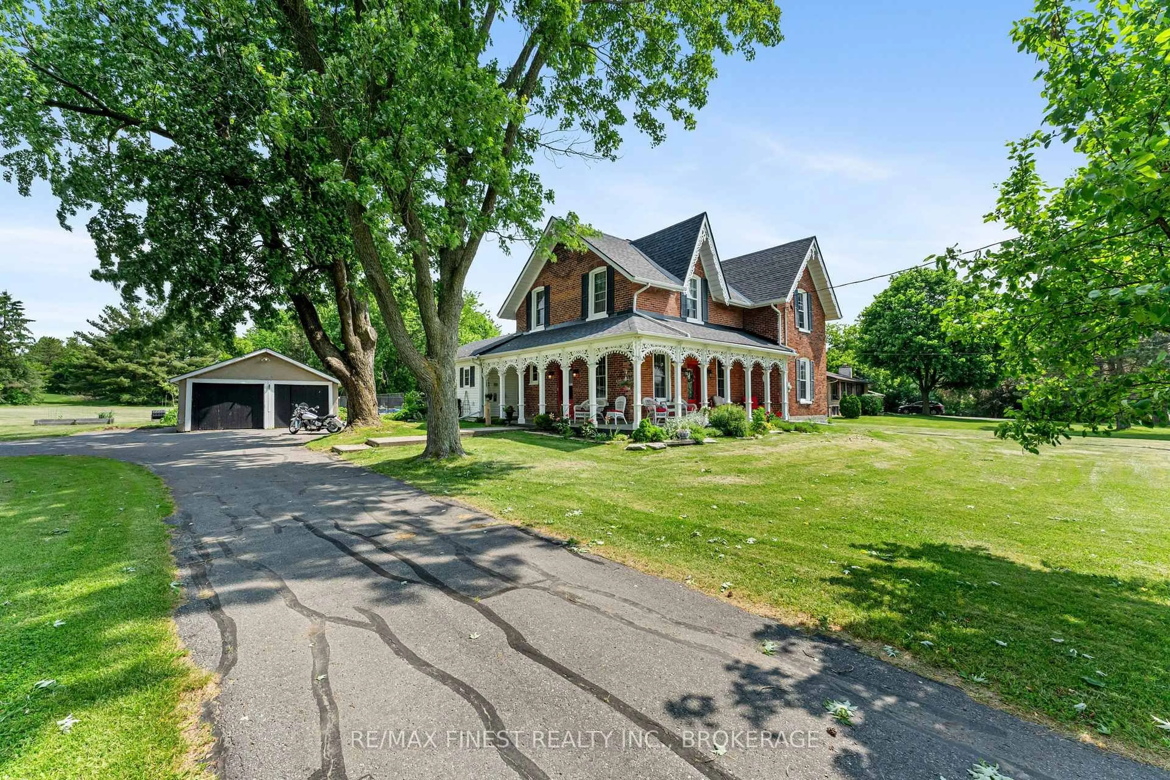 A pic from outside/outdoor area/front of a property/back of a property/a pic from drone, street for 7407 County Road 2, Napanee Ontario K7R 3K6