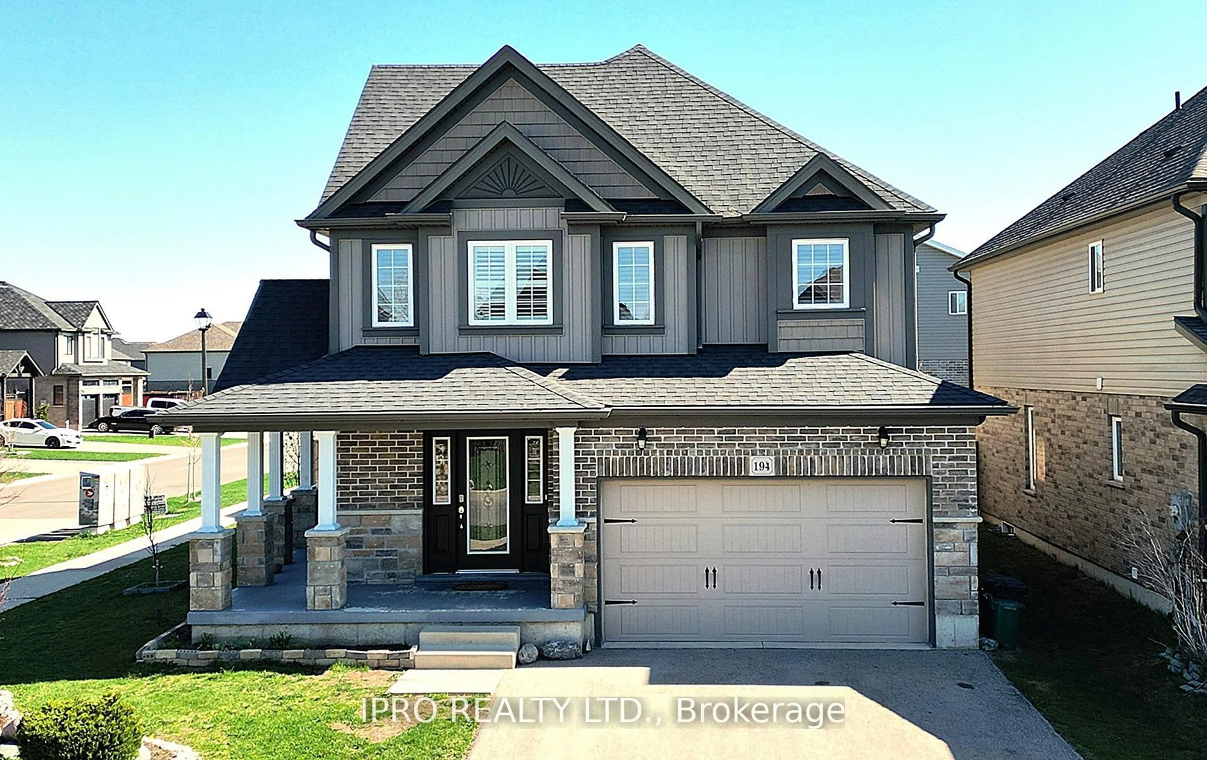 Home with brick exterior material, street for 194 Bradshaw Dr, Stratford Ontario N5A 0G5