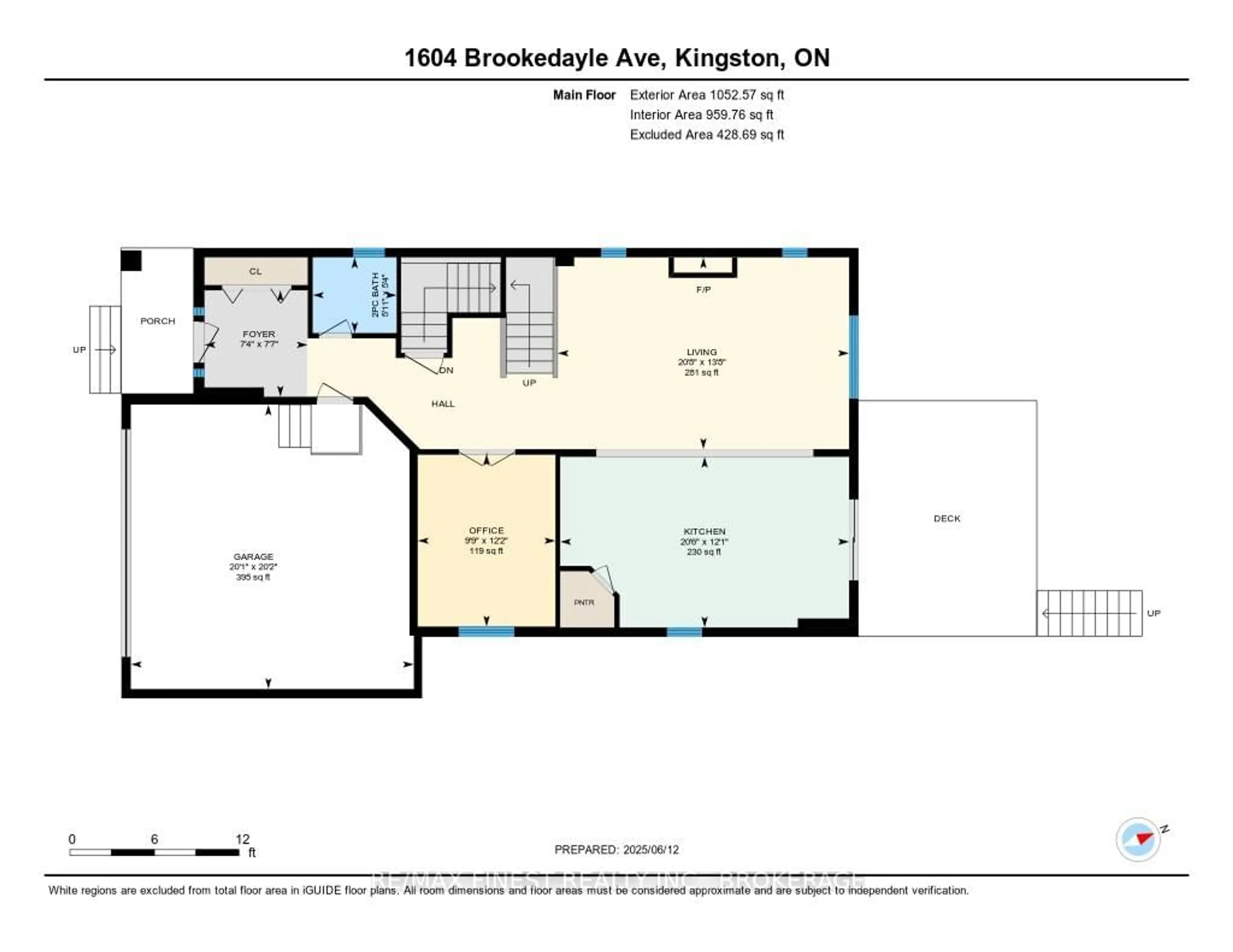 Floor plan for 1604 Brookdayle Ave, Kingston Ontario K7P 0S8