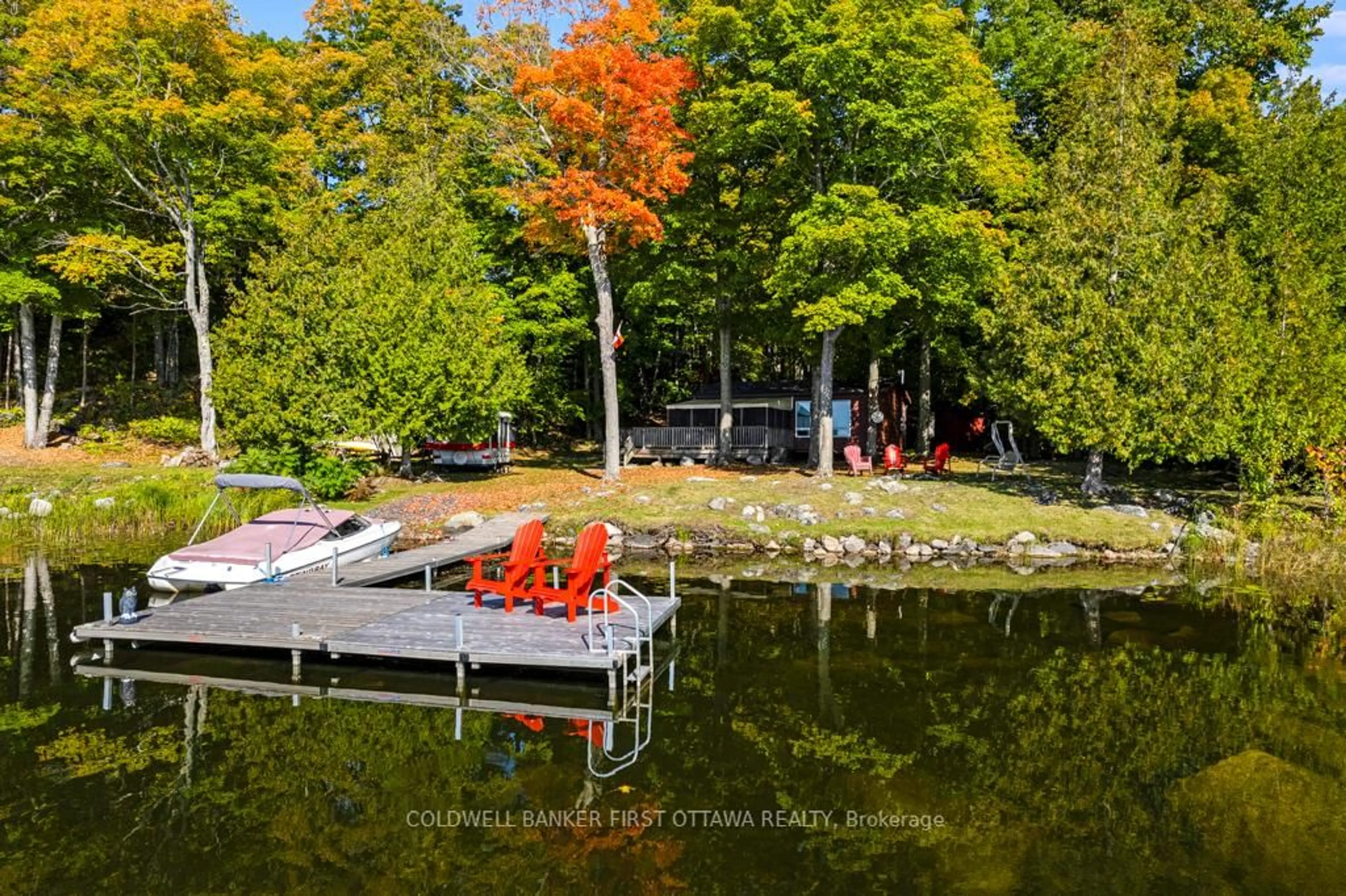 A pic from outside/outdoor area/front of a property/back of a property/a pic from drone, water/lake/river/ocean view for 365 HARDWOOD RIDGE Rd, Lanark Ontario K0G 1K0