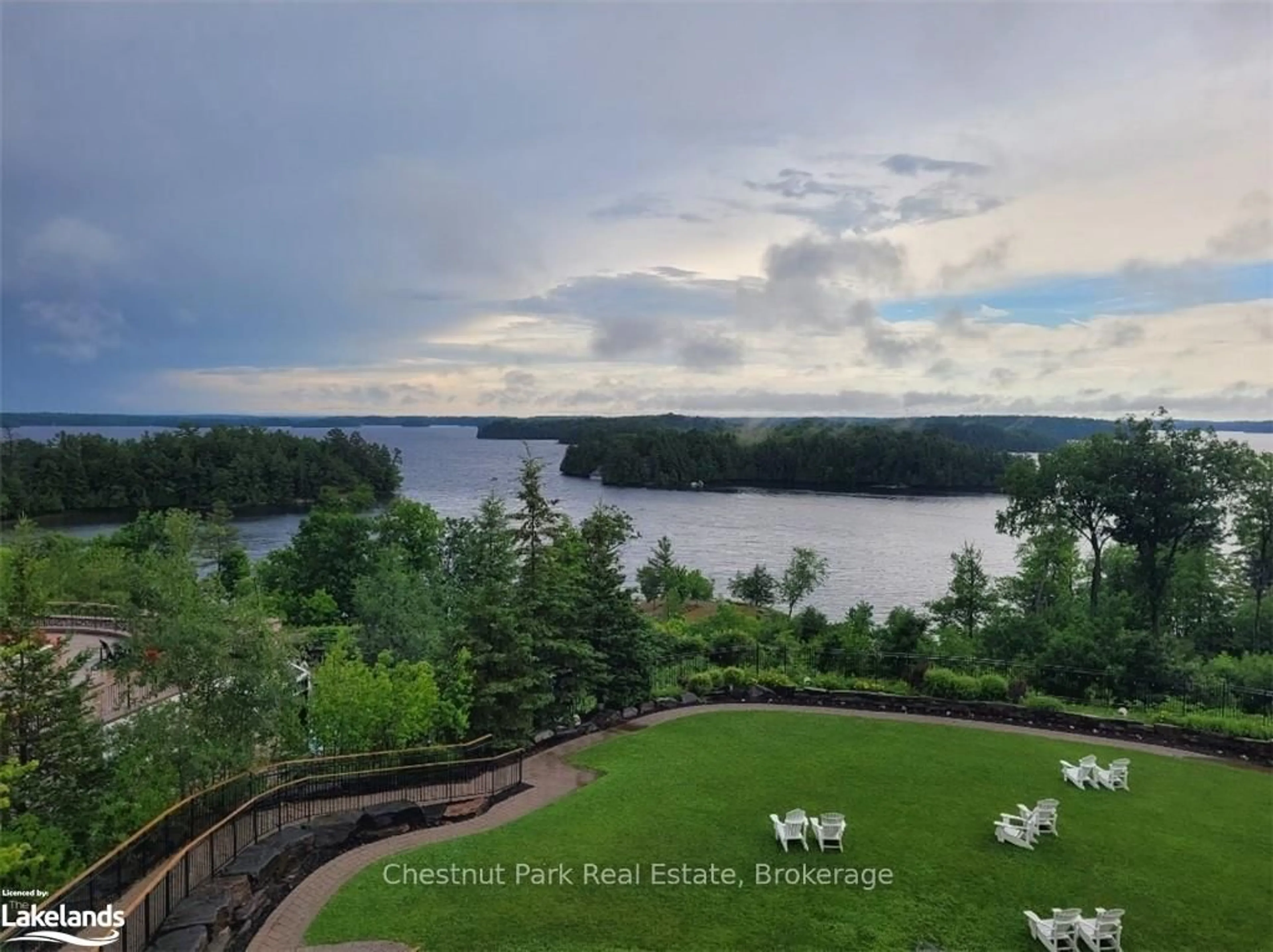 A pic from outside/outdoor area/front of a property/back of a property/a pic from drone, water/lake/river/ocean view for 1050 PAIGNTON HOUSE Rd #1337, Muskoka Lakes Ontario P0B 1G0