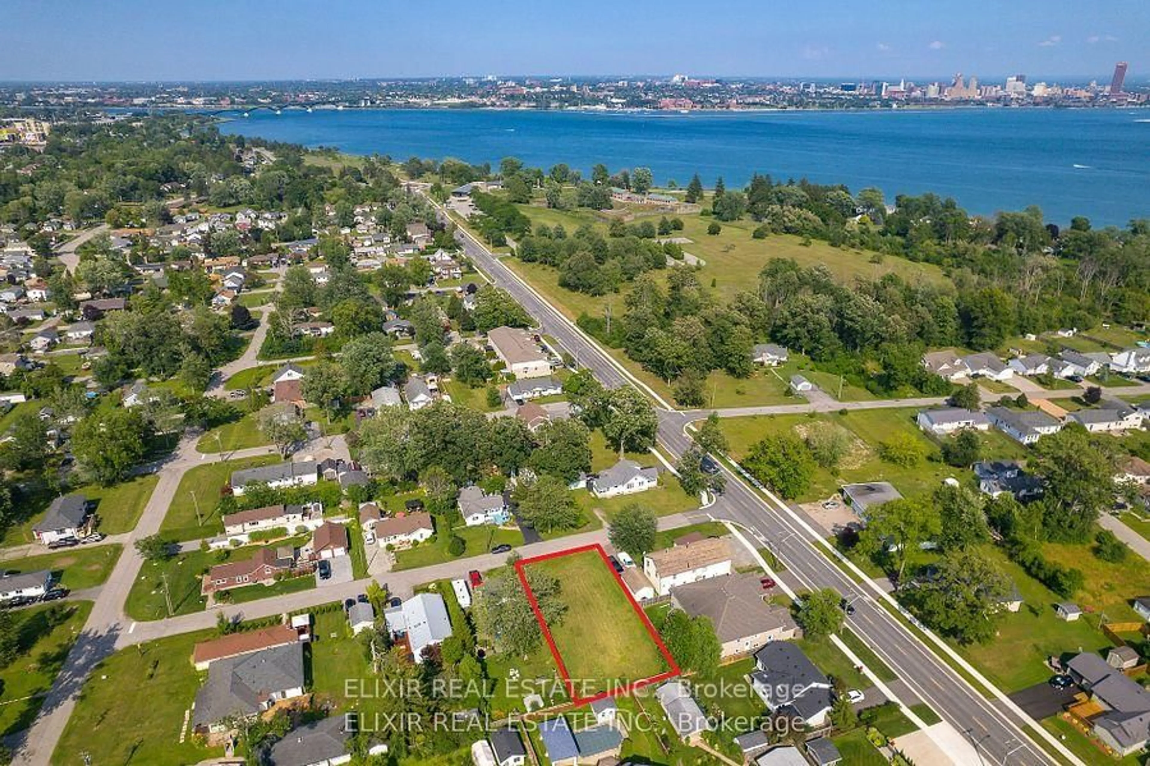 A pic from outside/outdoor area/front of a property/back of a property/a pic from drone, water/lake/river/ocean view for 0 Nelson Ave, Fort Erie Ontario L2A 1G4
