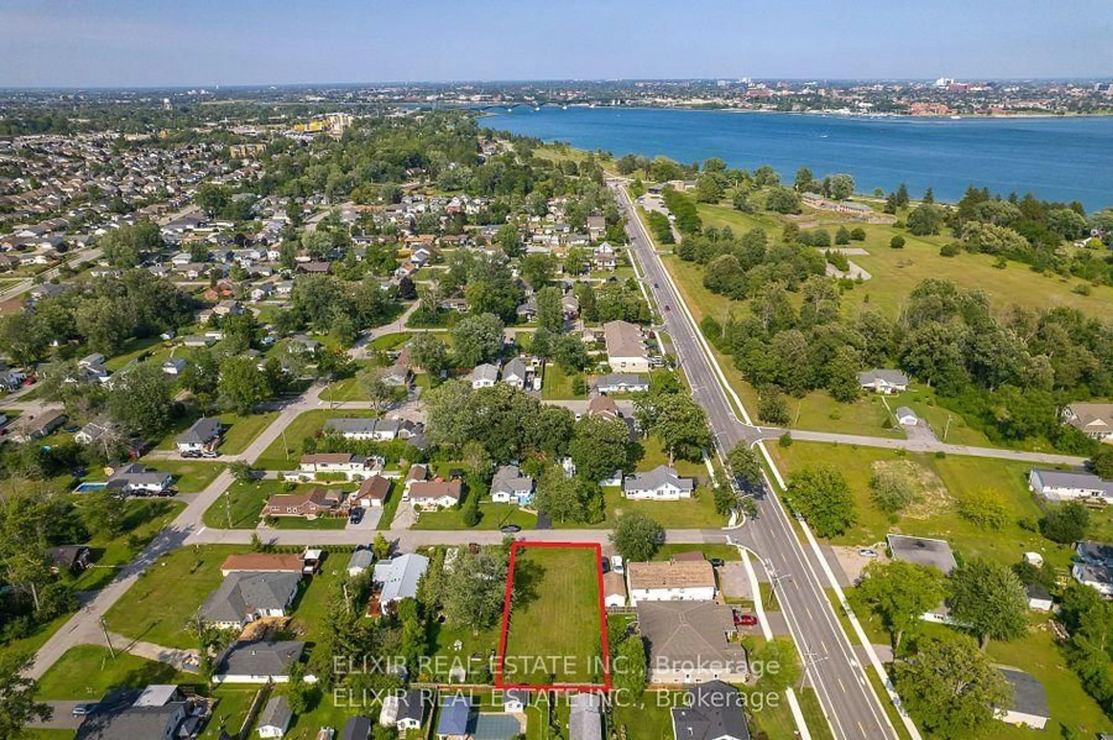 A pic from outside/outdoor area/front of a property/back of a property/a pic from drone, water/lake/river/ocean view for 0 Nelson Ave, Fort Erie Ontario L2A 1G4