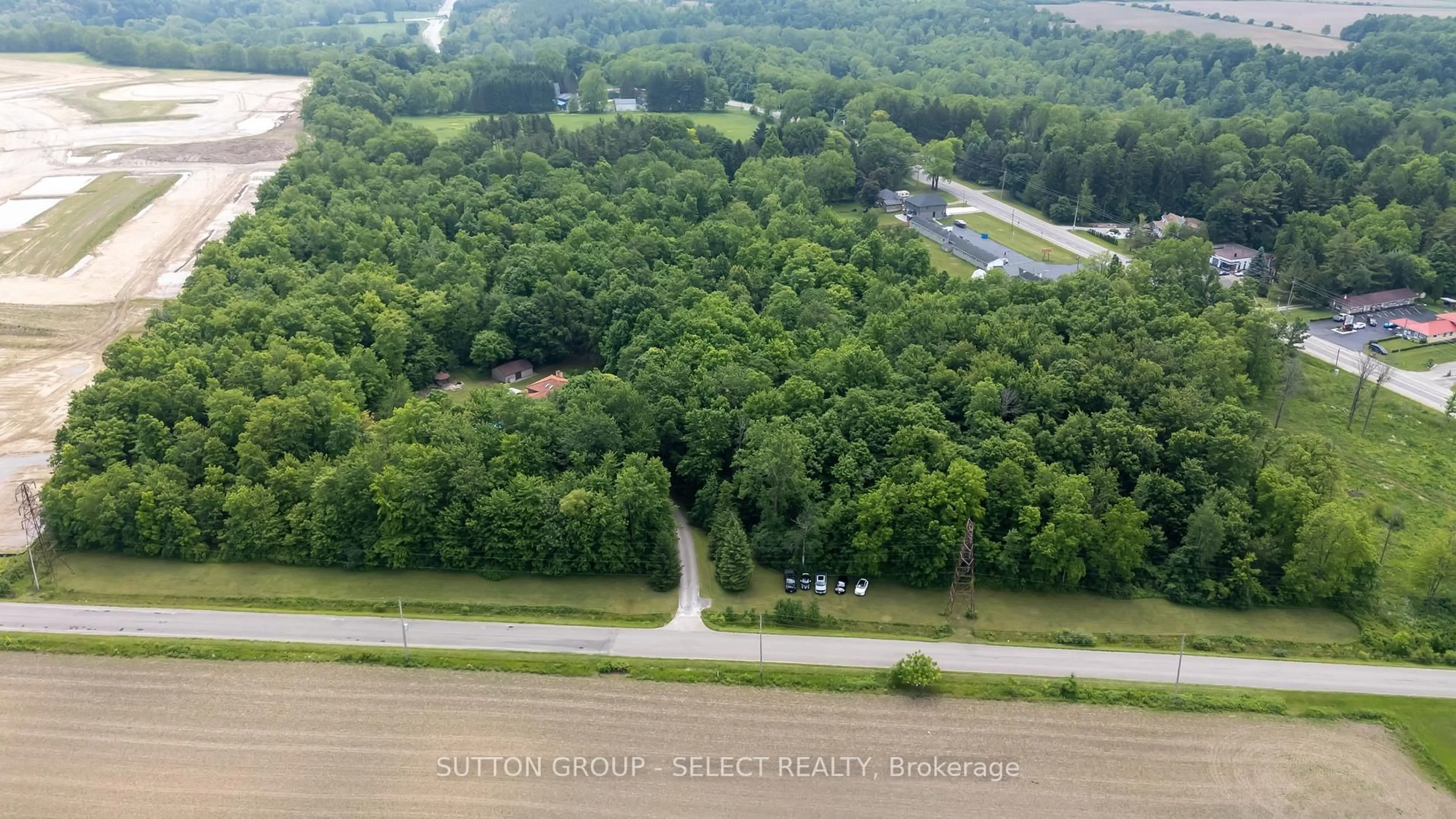 A pic from outside/outdoor area/front of a property/back of a property/a pic from drone, forest/trees view for 40979 Major Line, St. Thomas Ontario N5P 3T2