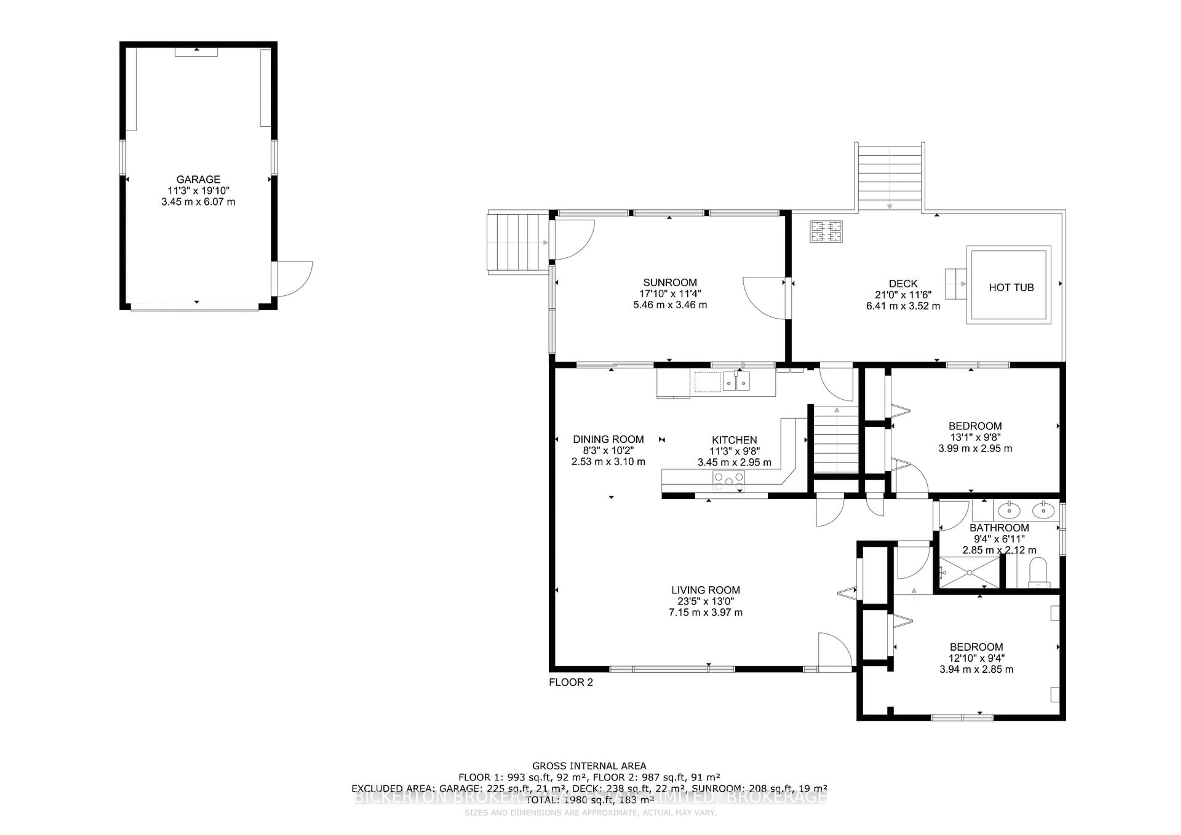 Floor plan for 95 Railway St, Lansdowne Village Ontario K0E 1L0