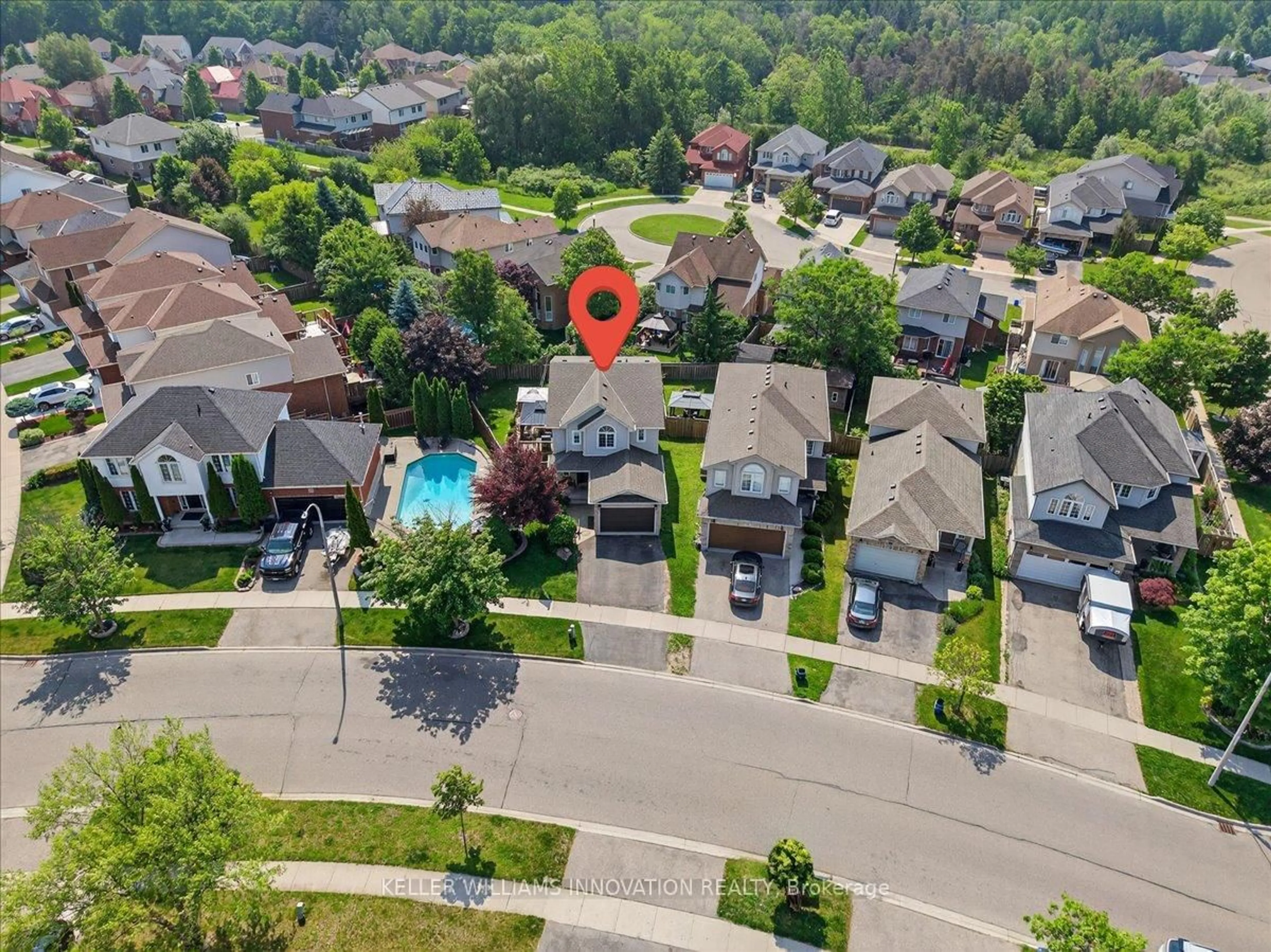 A pic from outside/outdoor area/front of a property/back of a property/a pic from drone, street for 103 Templewood Dr, Kitchener Ontario N2R 1K9