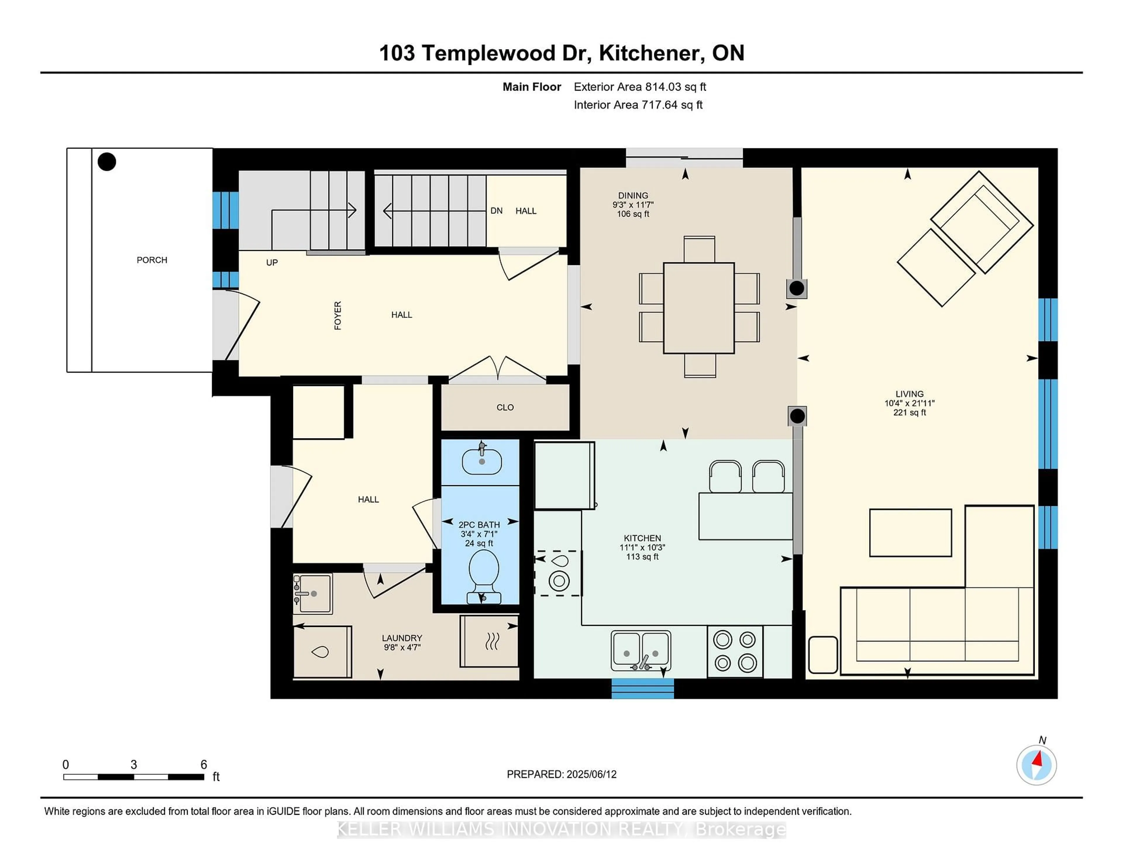 Floor plan for 103 Templewood Dr, Kitchener Ontario N2R 1K9
