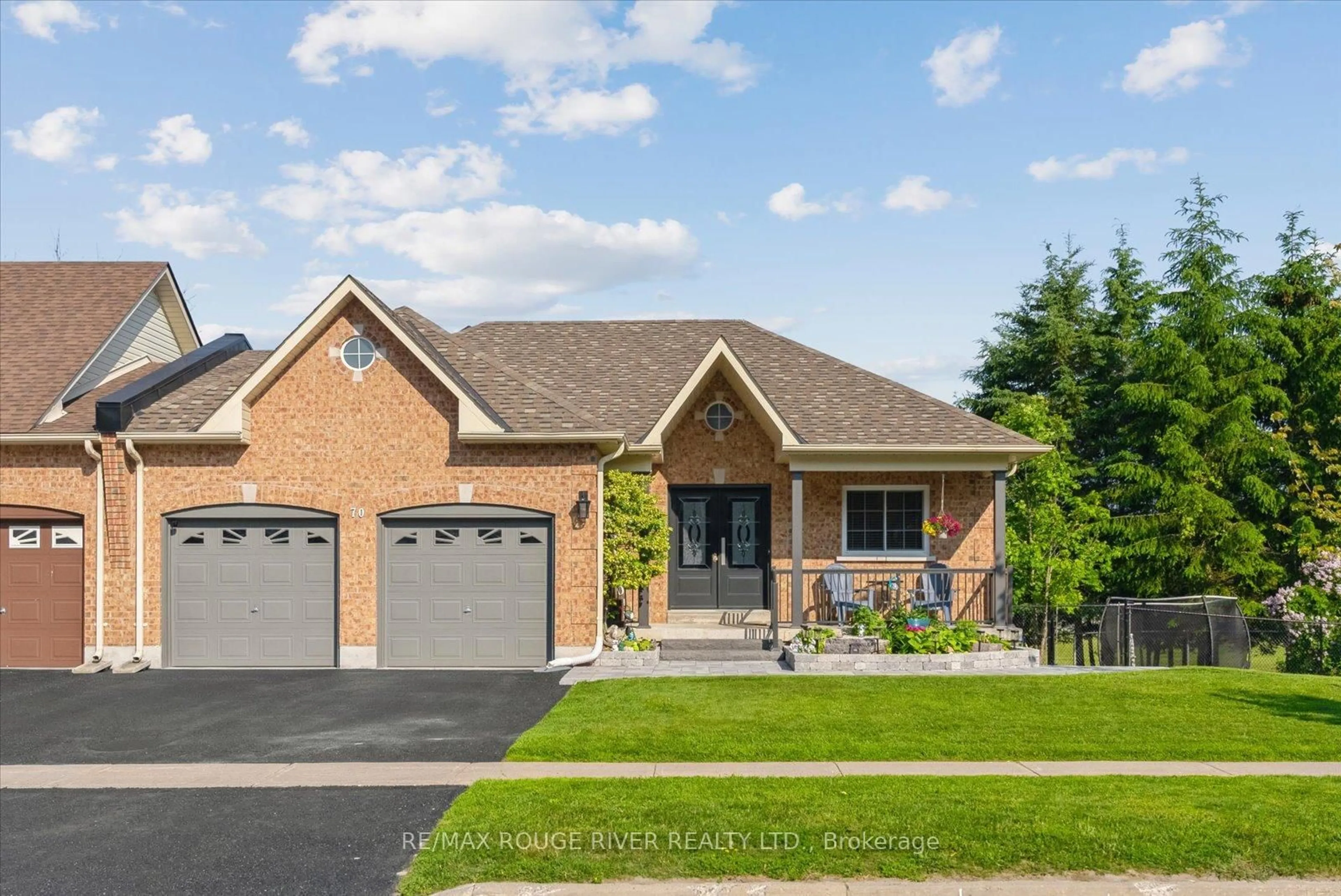 Home with brick exterior material, street for 70 BROOKSIDE St, Cavan Monaghan Ontario L0A 1G0