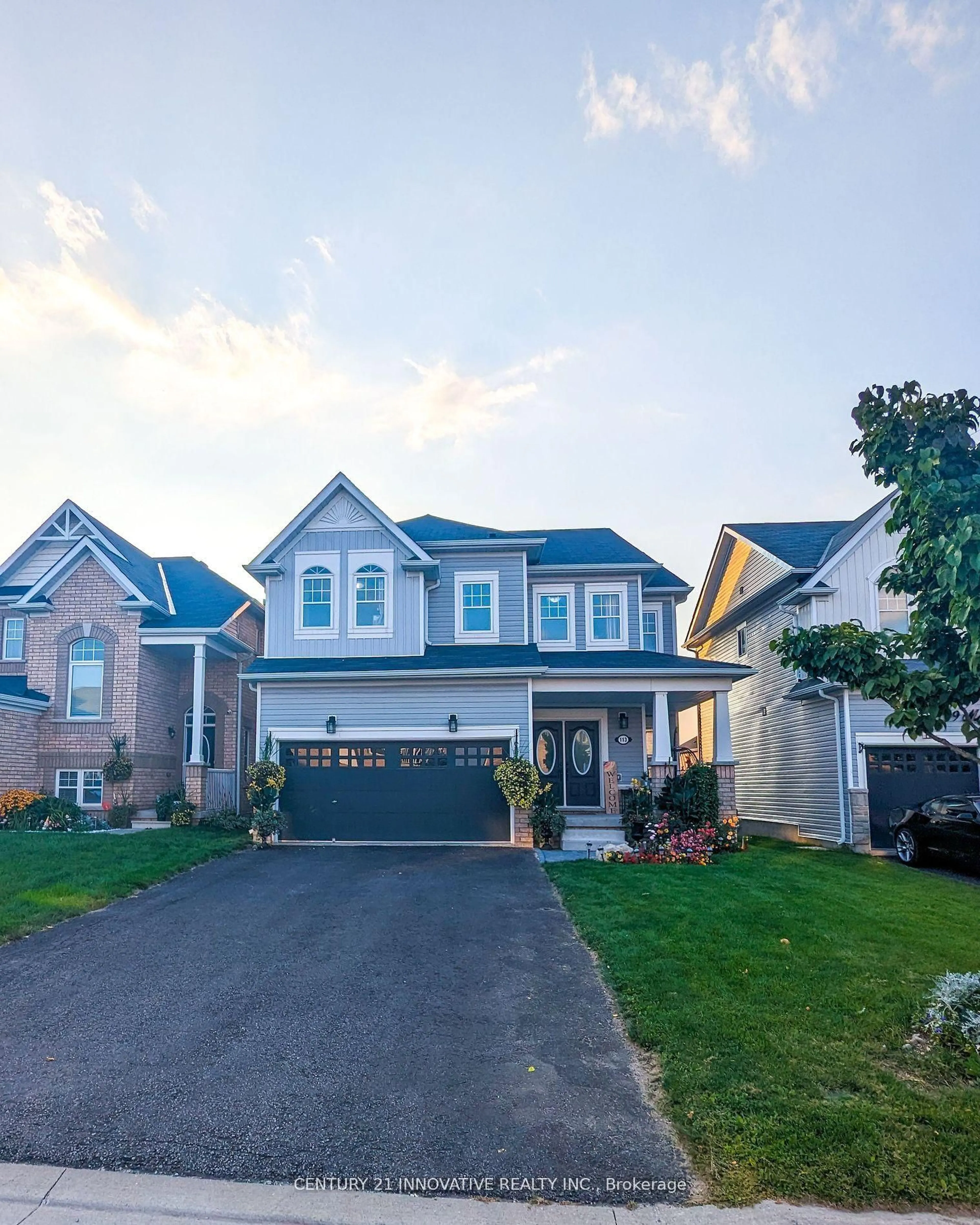 Home with vinyl exterior material, street for 113 Morden Dr, Shelburne Ontario L9V 3S4
