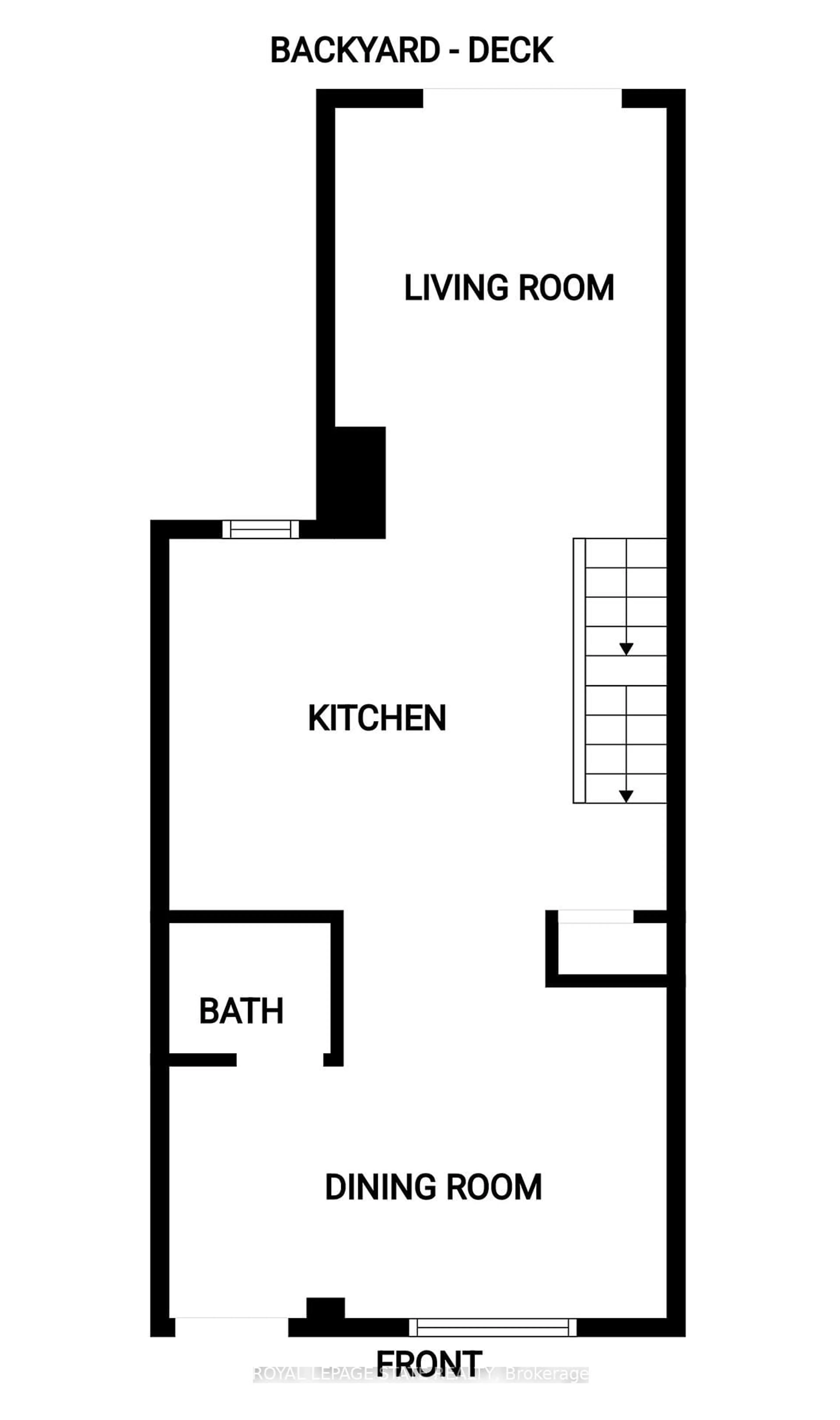 Floor plan for 61 Chestnut Ave, Hamilton Ontario L8L 6K8