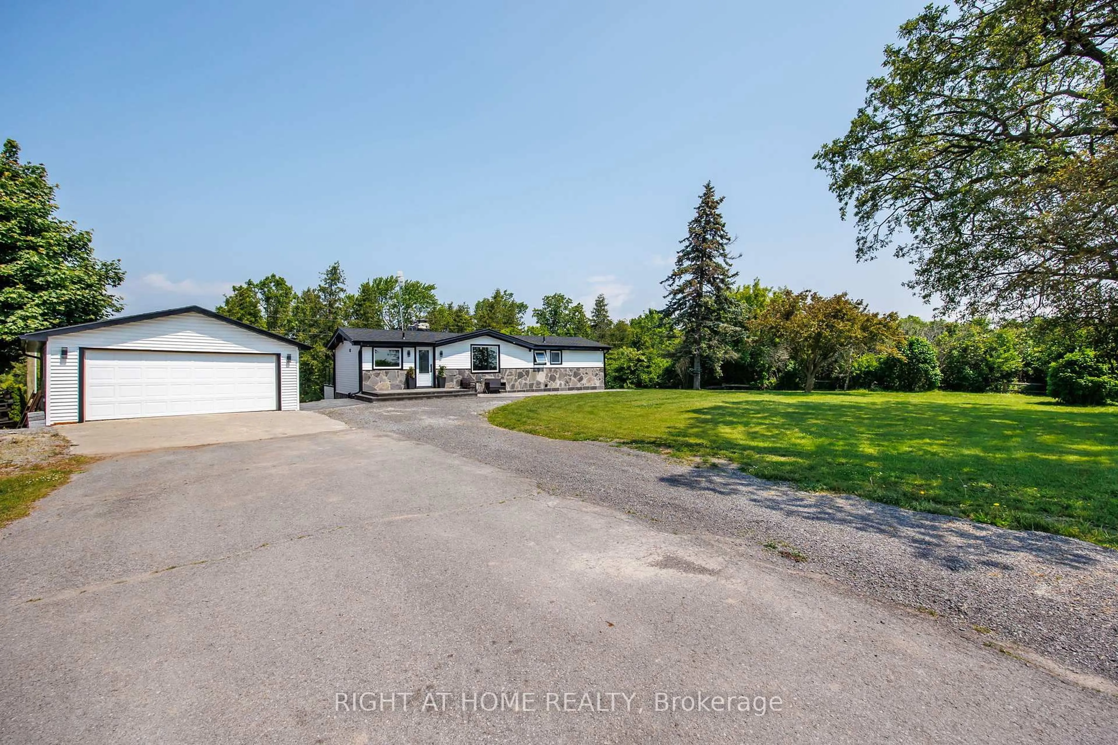 A pic from outside/outdoor area/front of a property/back of a property/a pic from drone, water/lake/river/ocean view for 4670 COUNTY ROAD 1 Rd, Prince Edward County Ontario K0K 1T0