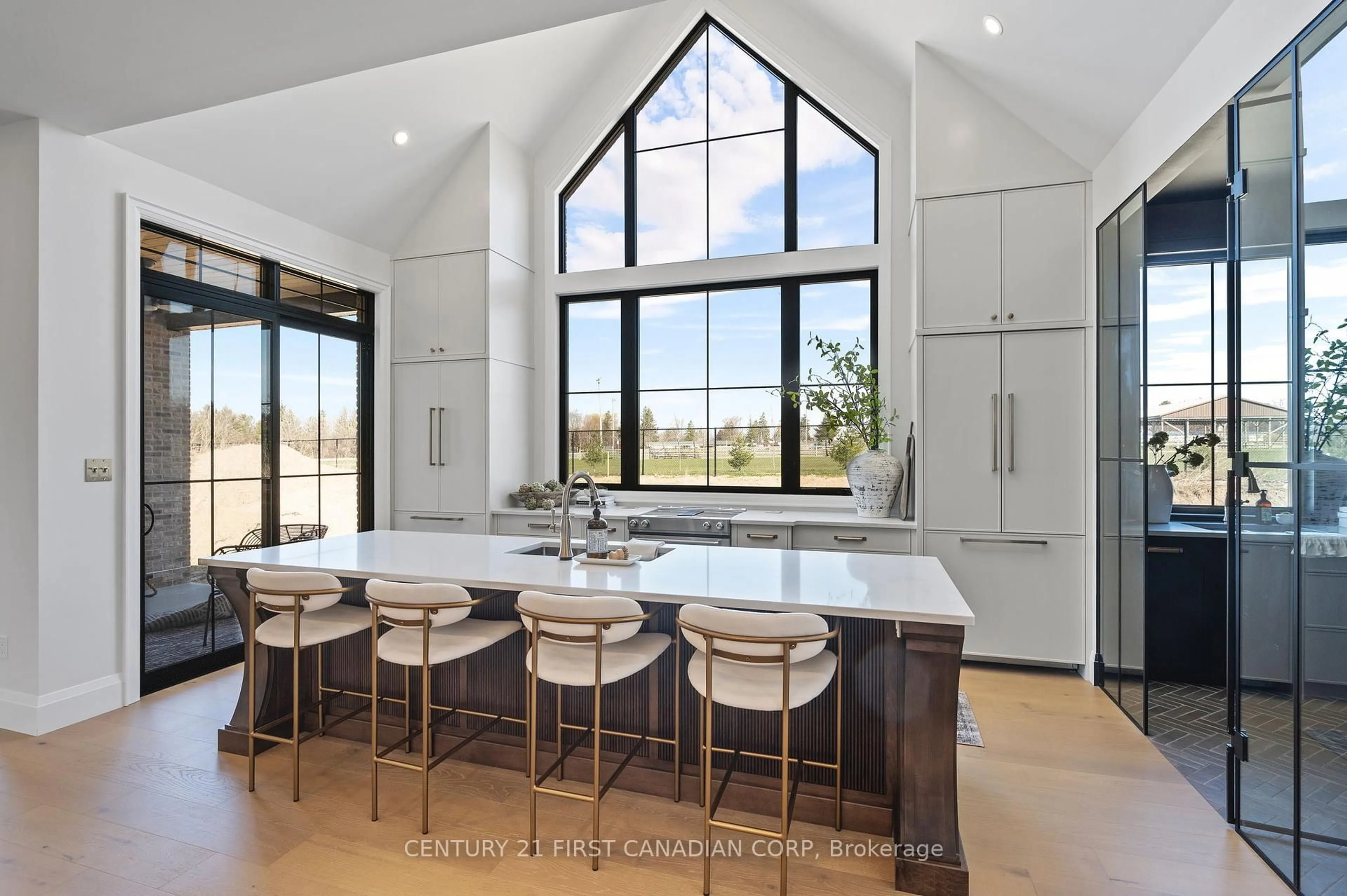 Open concept kitchen, ceramic/tile floor for 220 Foxborough Pl, Thames Centre Ontario N0M 2P0