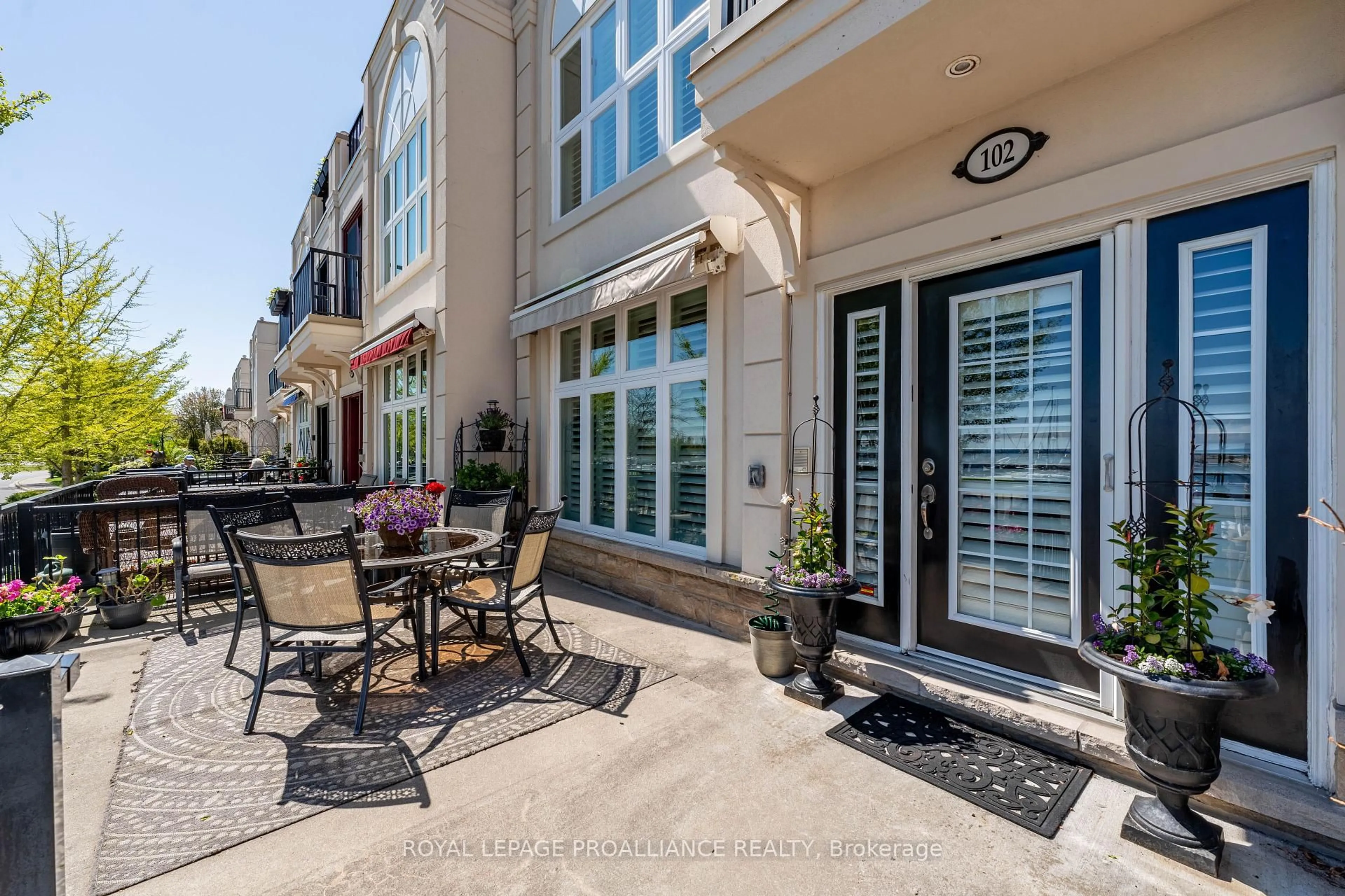Patio, street for 165 Division St #102, Cobourg Ontario K9A 0B3