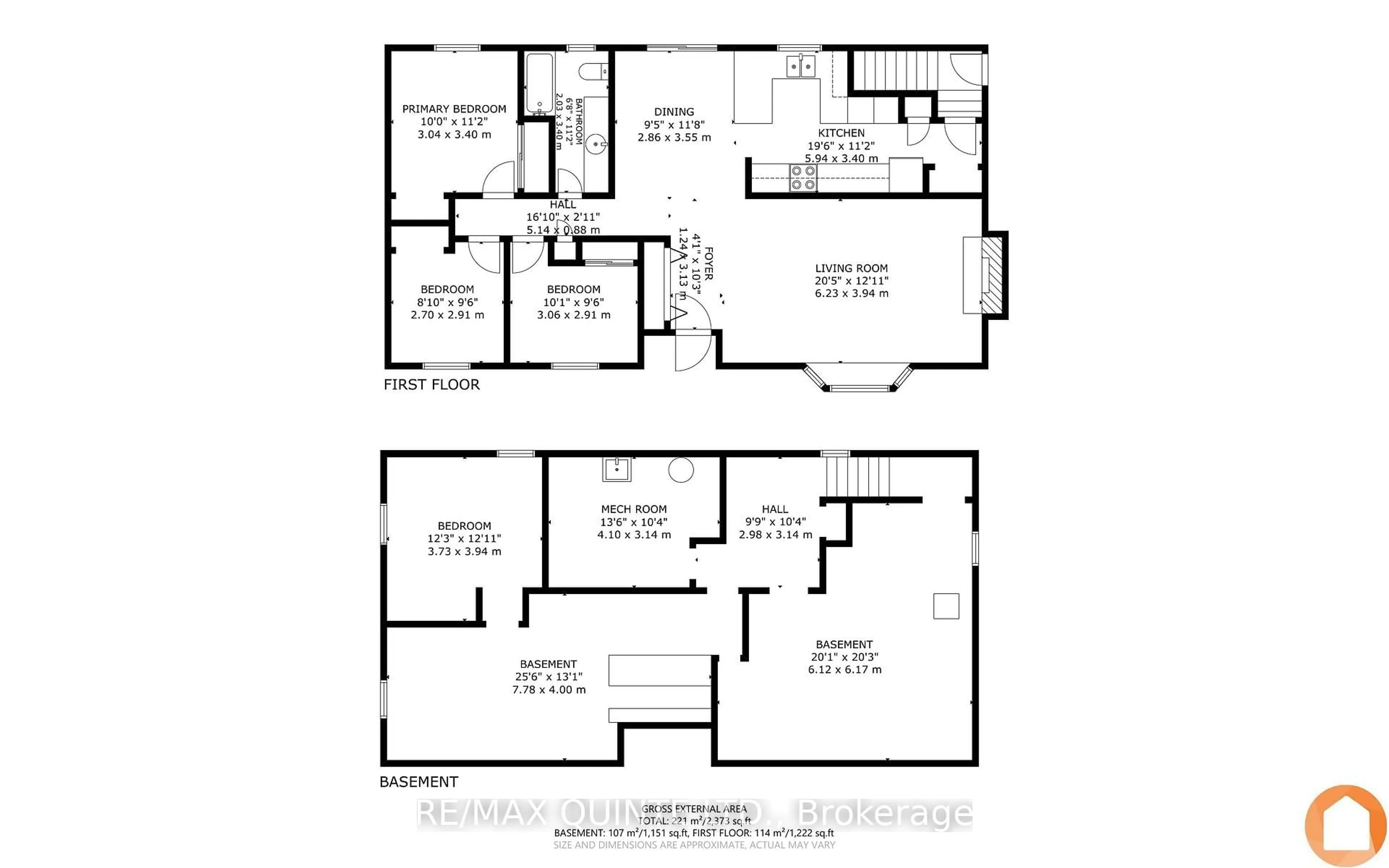 Floor plan for 403 Whites Rd, Quinte West Ontario K8V 5P5